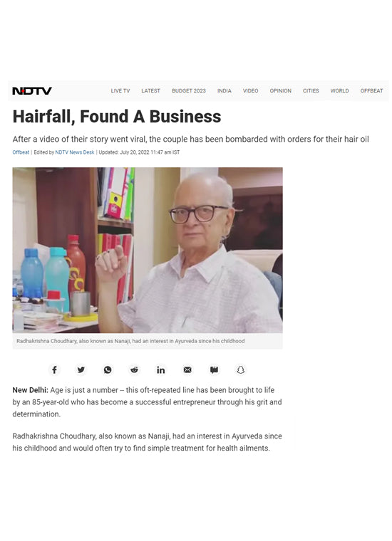 An 85-Year-Old Wanted A Cure For Daughter's Hairfall