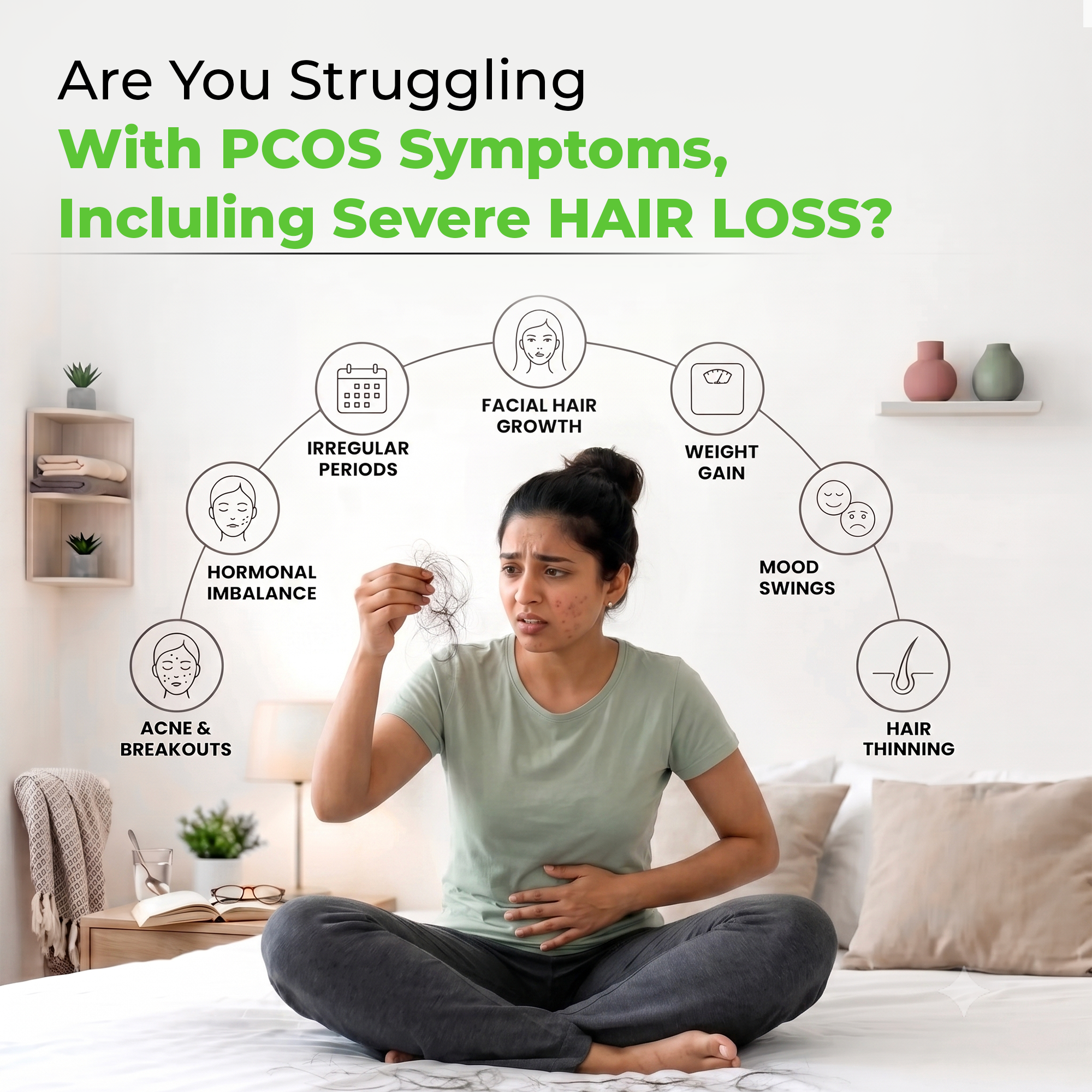 Narimadhu Capsule for PCOS Related Hair Loss