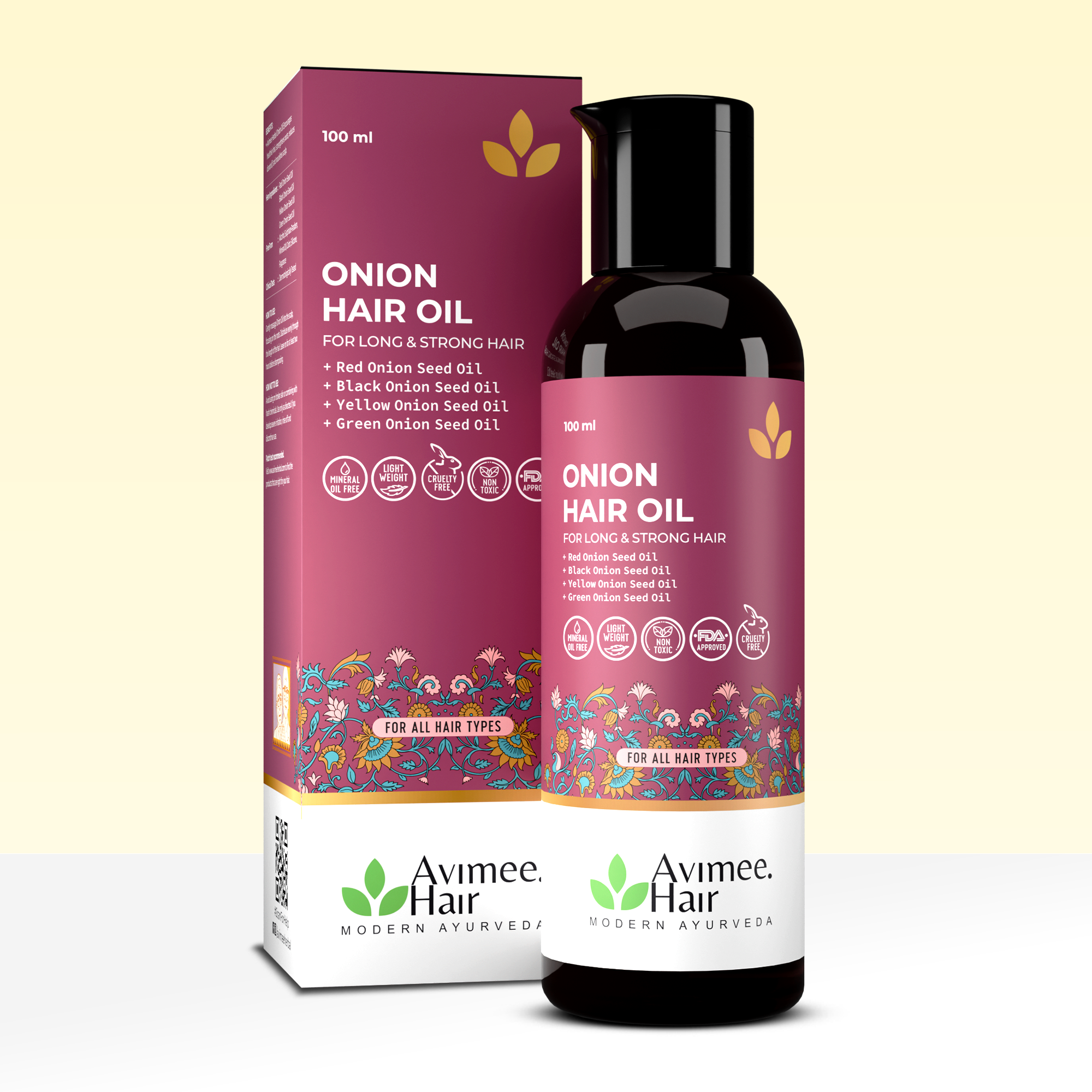 Onion Hair Oil for Hair Fall Control