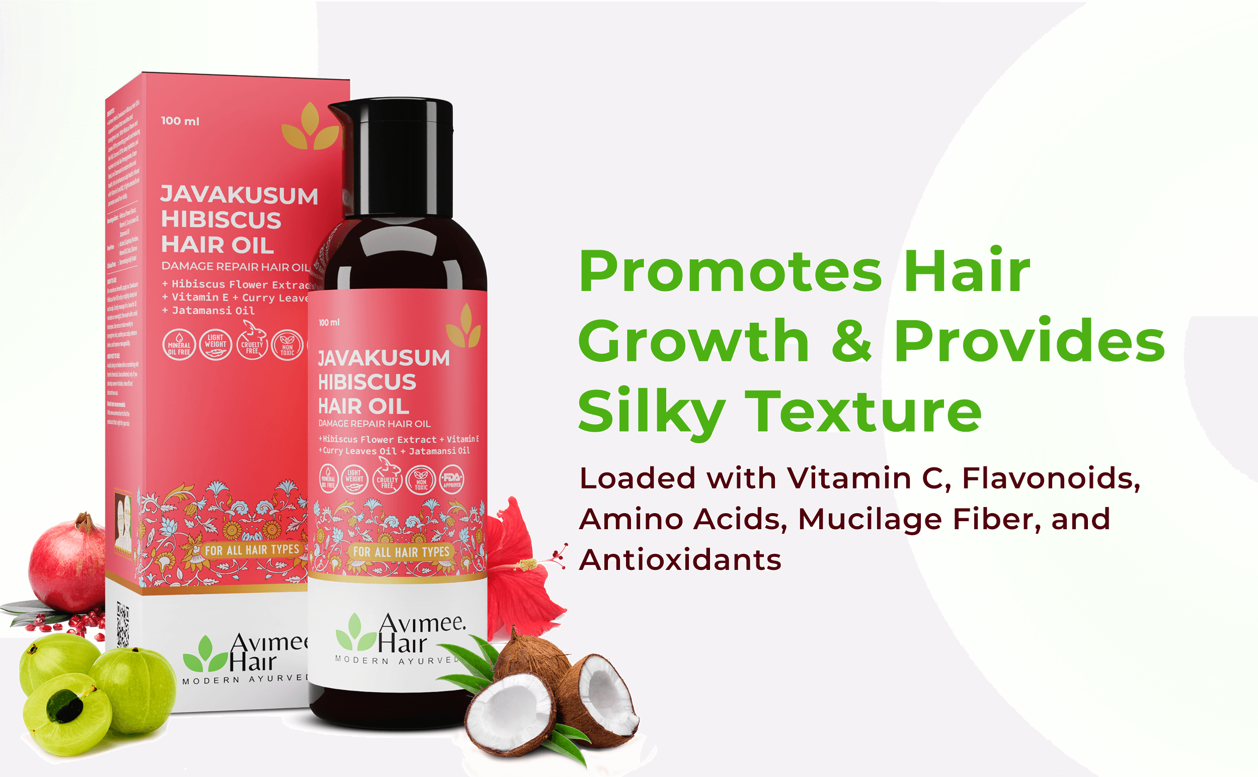 Javakusum Hibiscus Hair Oil