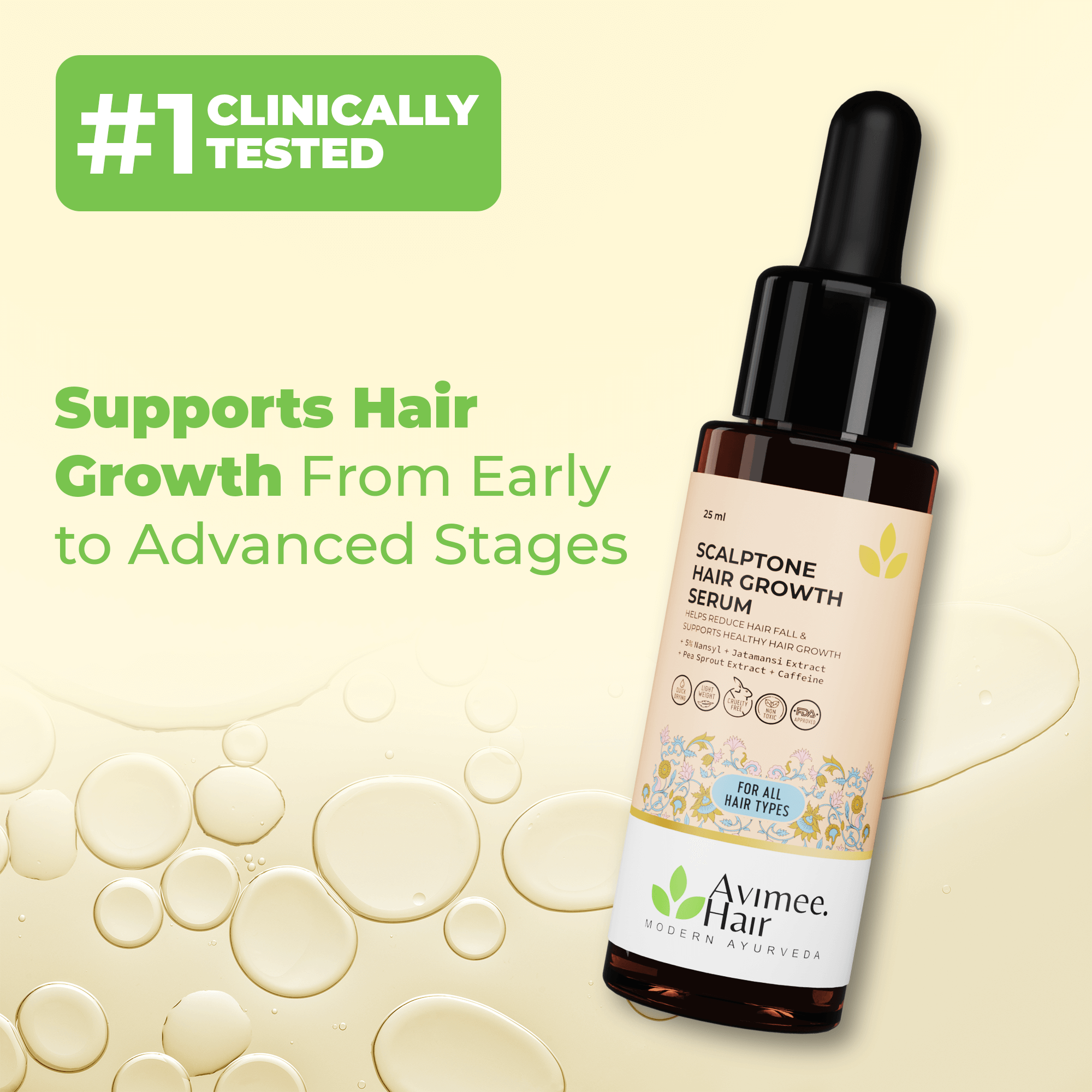 Scalptone Hair Growth Serum with 5% Nansyl & Pea Sprout Extract