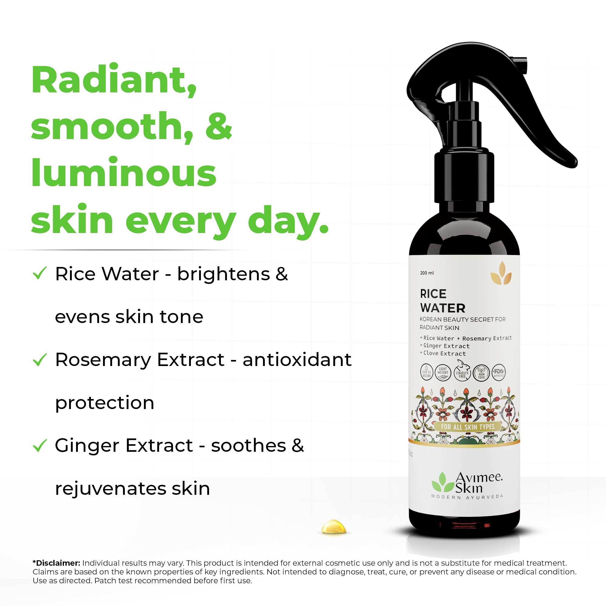 Rice Water for Hair and Skin