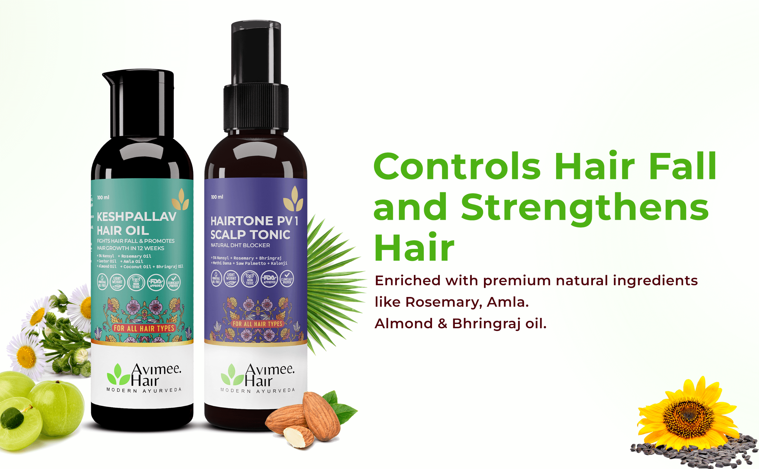 Hair Fall Control Kit for Pattern Baldness