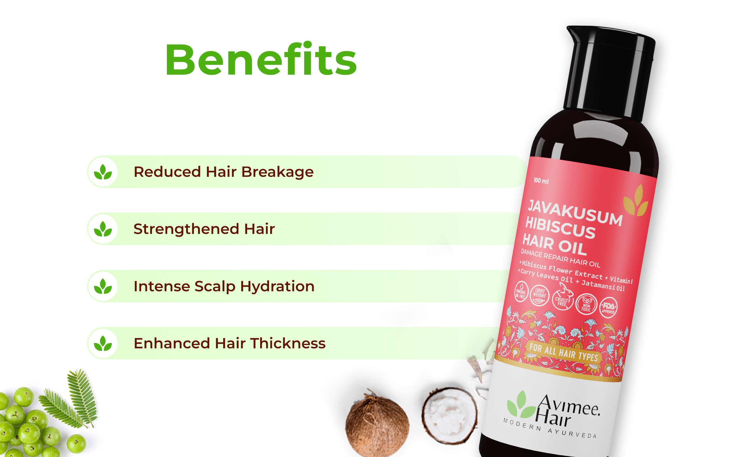 Javakusum Hibiscus Hair Oil