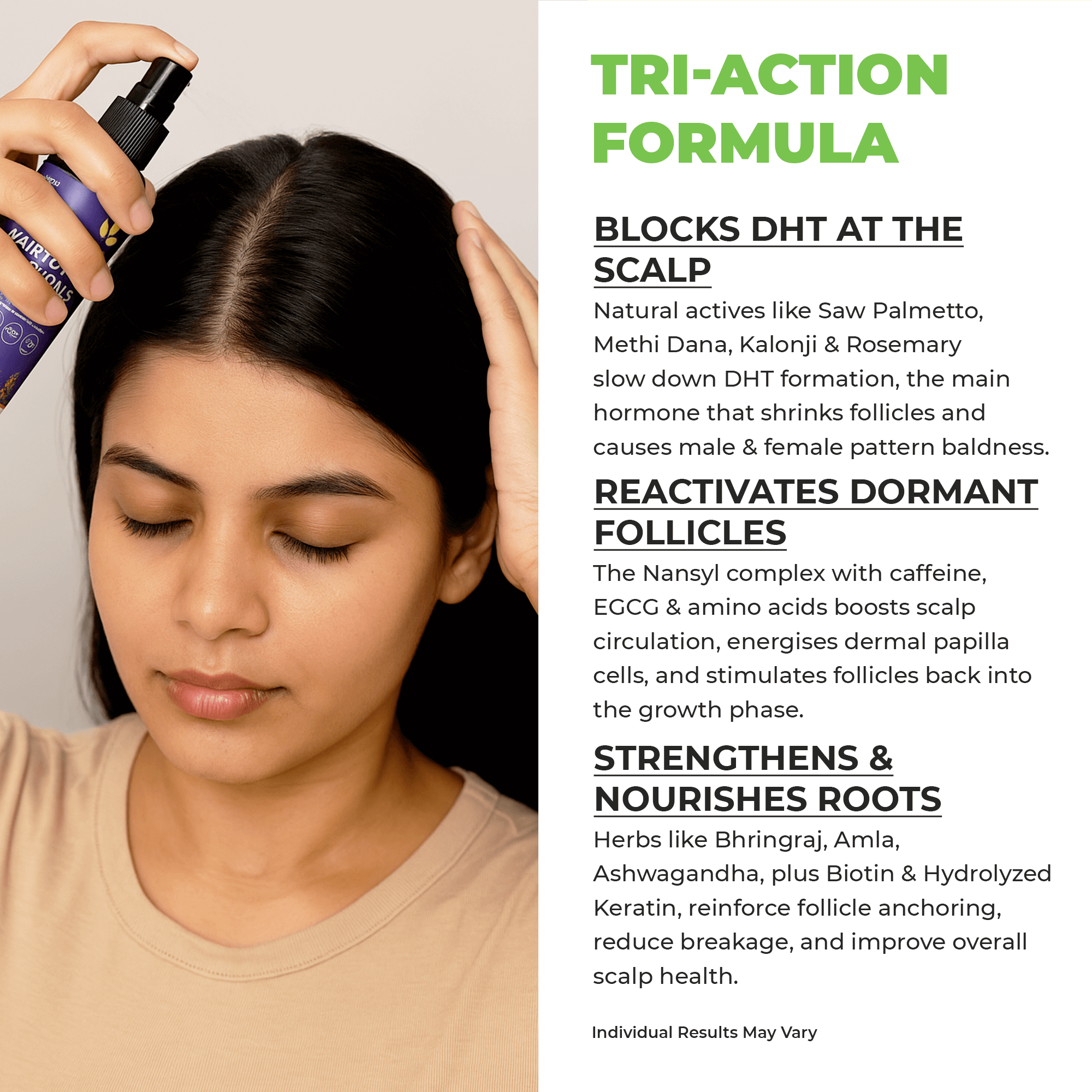 Hair Tonic PV 1 Scalp Spray A Natural DHT Blocker