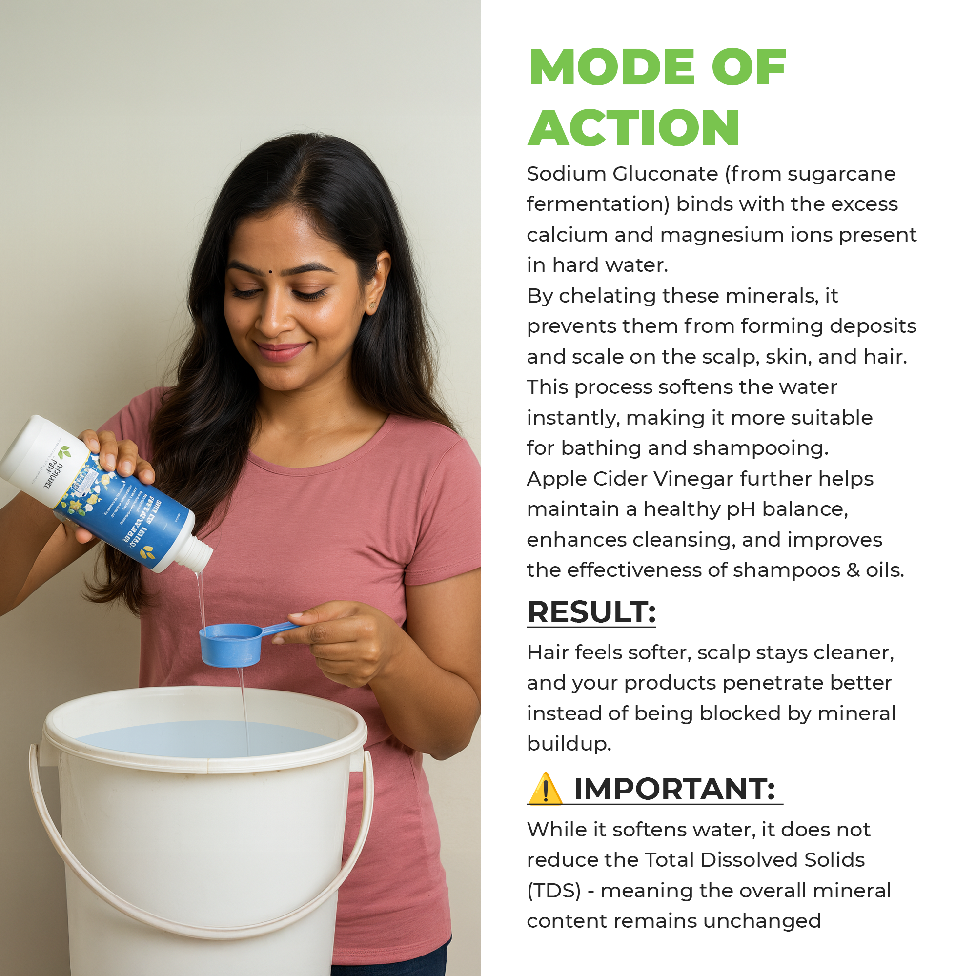 Instant Water Softener for Hair Loss Due to Hard Water Pack Of 2
