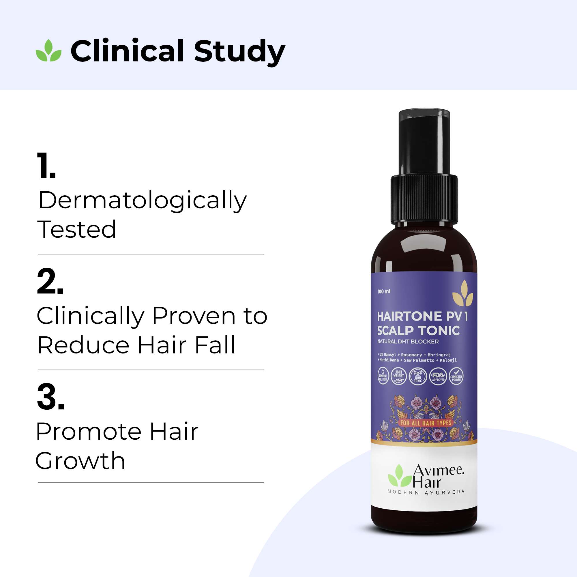 Hairtone PV 1 Scalp Spray A Natural DHT Blocker