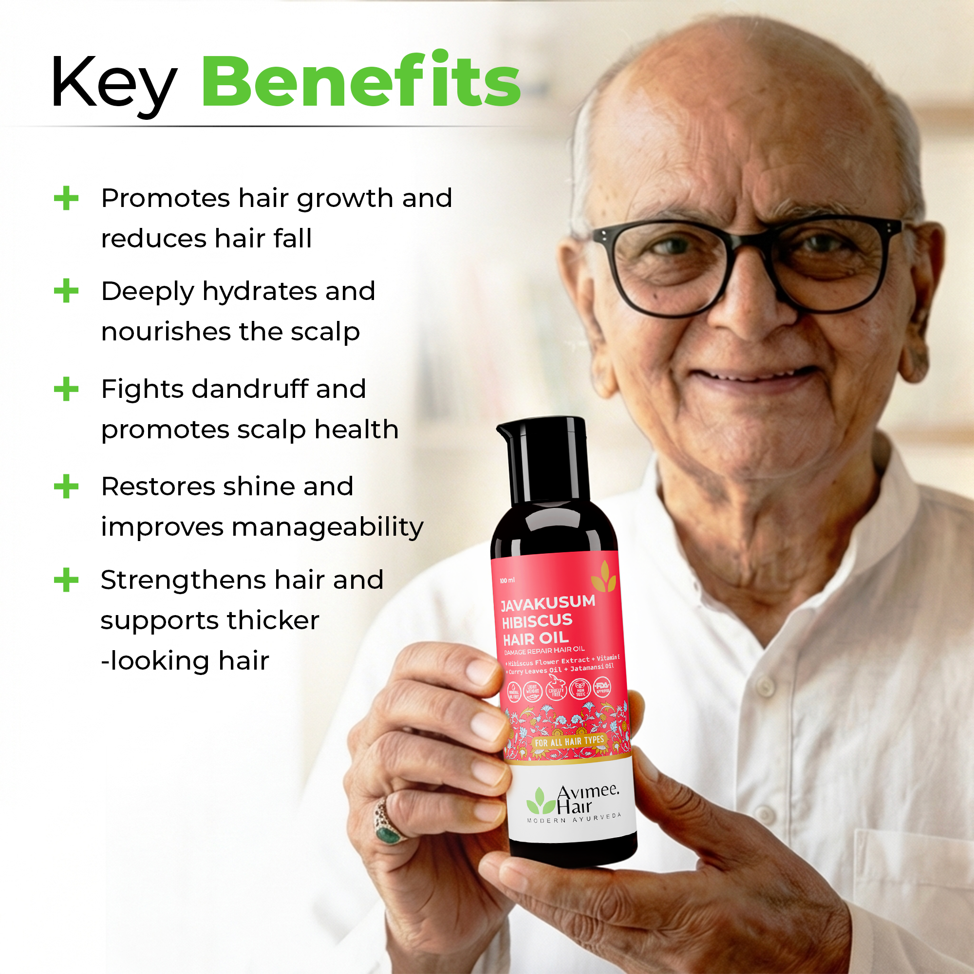 Javakusum Hibiscus Hair Oil