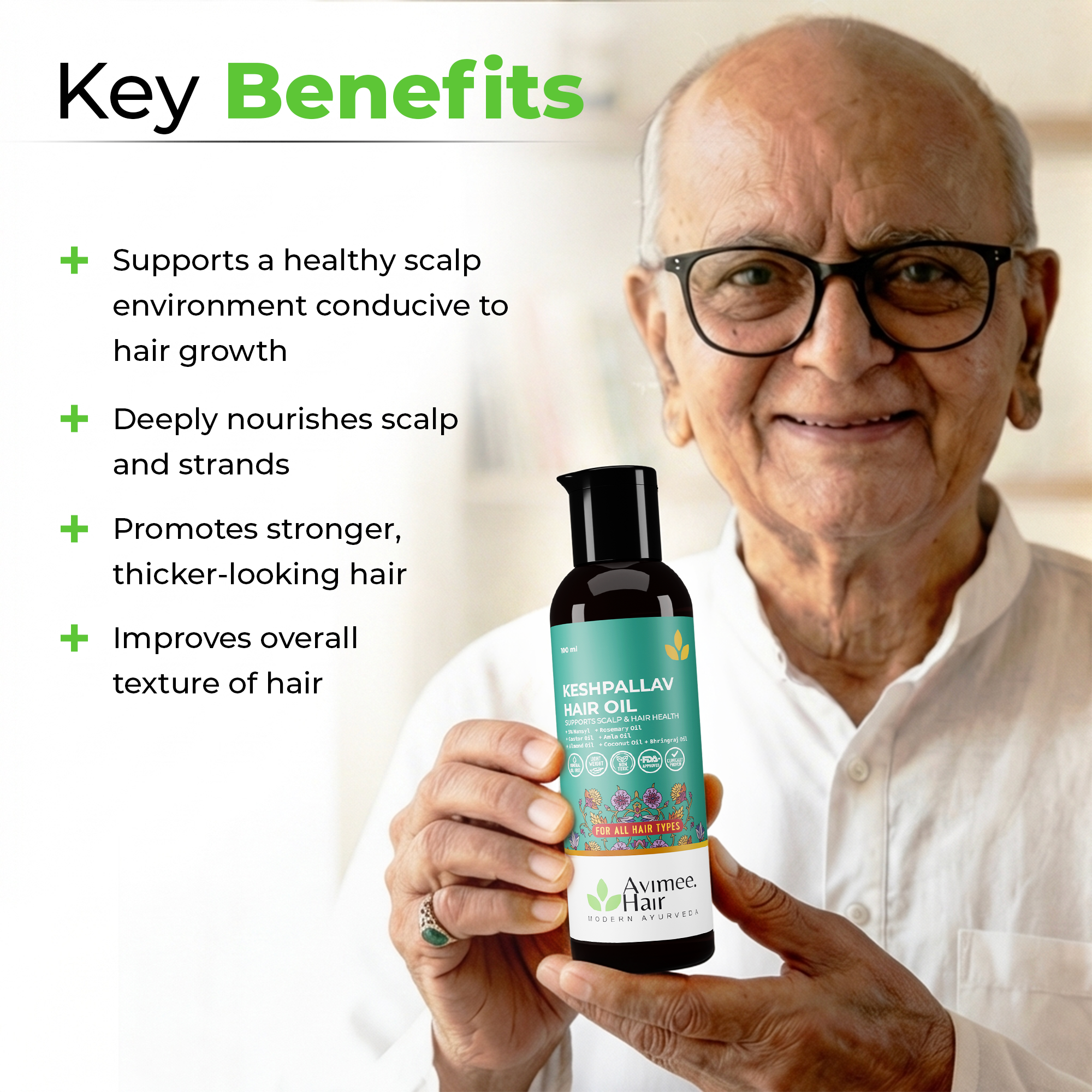 Keshpallav Hair Oil for Hair Growth with 5% Nansyl & Rosemary Extracts