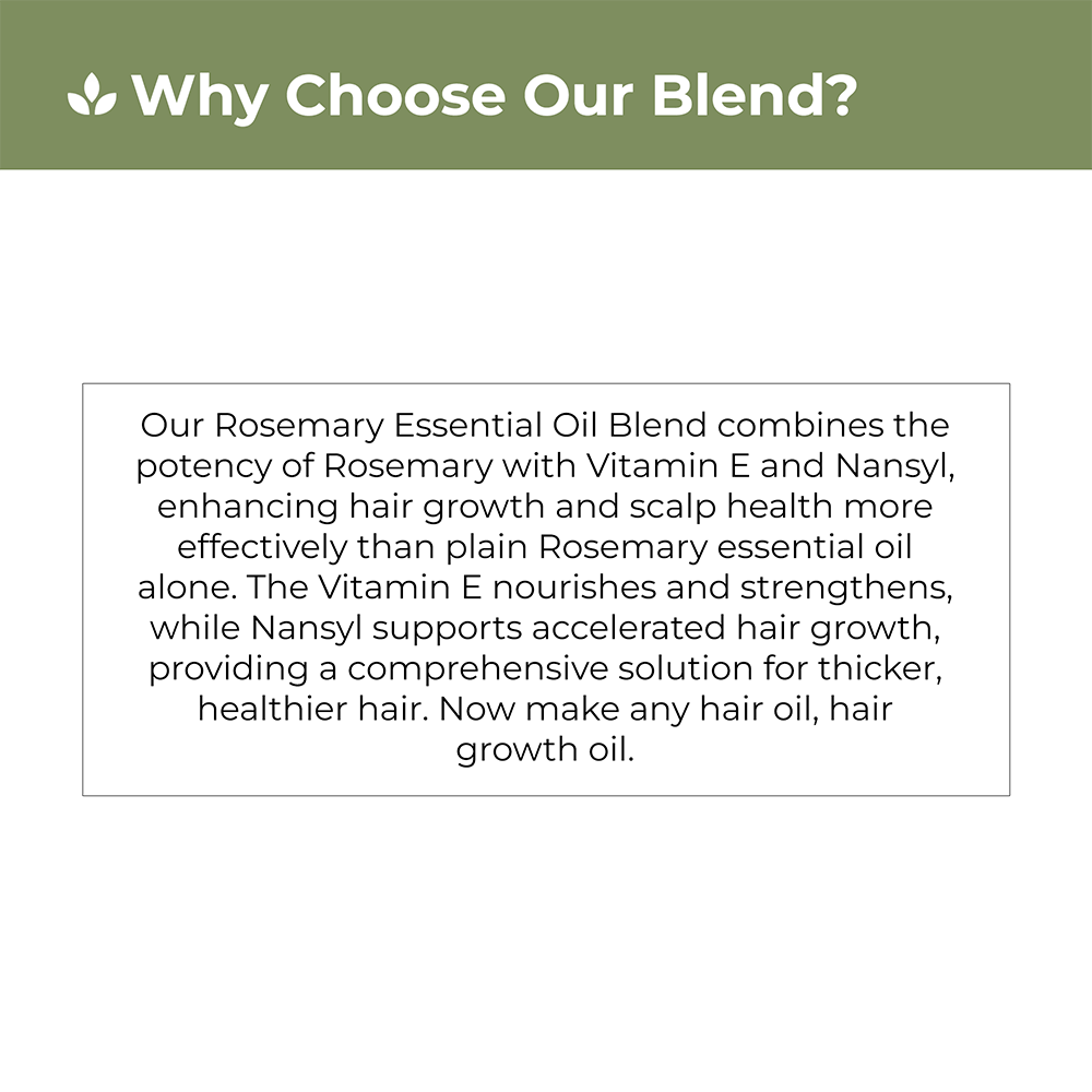 Rosemary Essential Hair Oil with Vitamin E & Nansyl