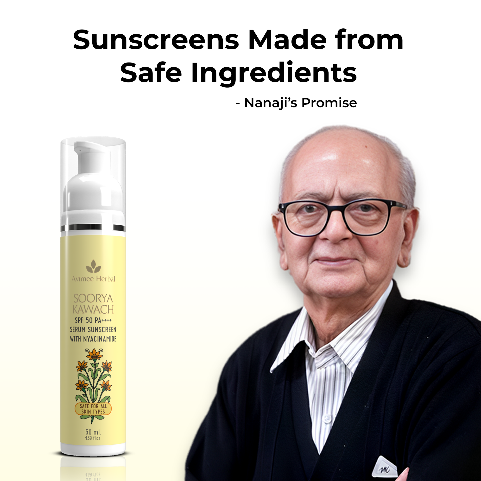 Soorya Kawach SPF 50 PA++++ Niacinamide Serum Sunscreen