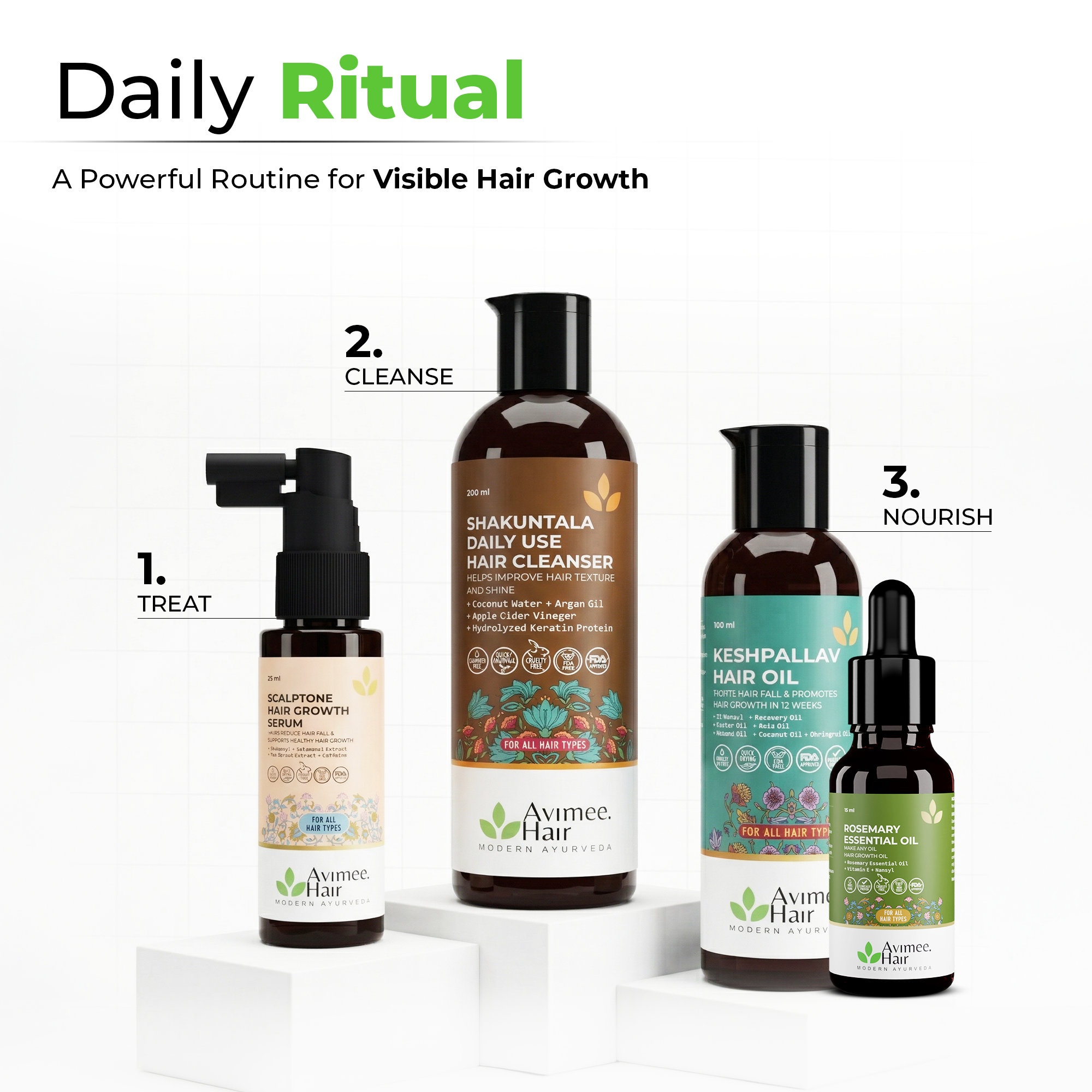 Rosemary Essential Hair Oil with Vitamin E & Nansyl