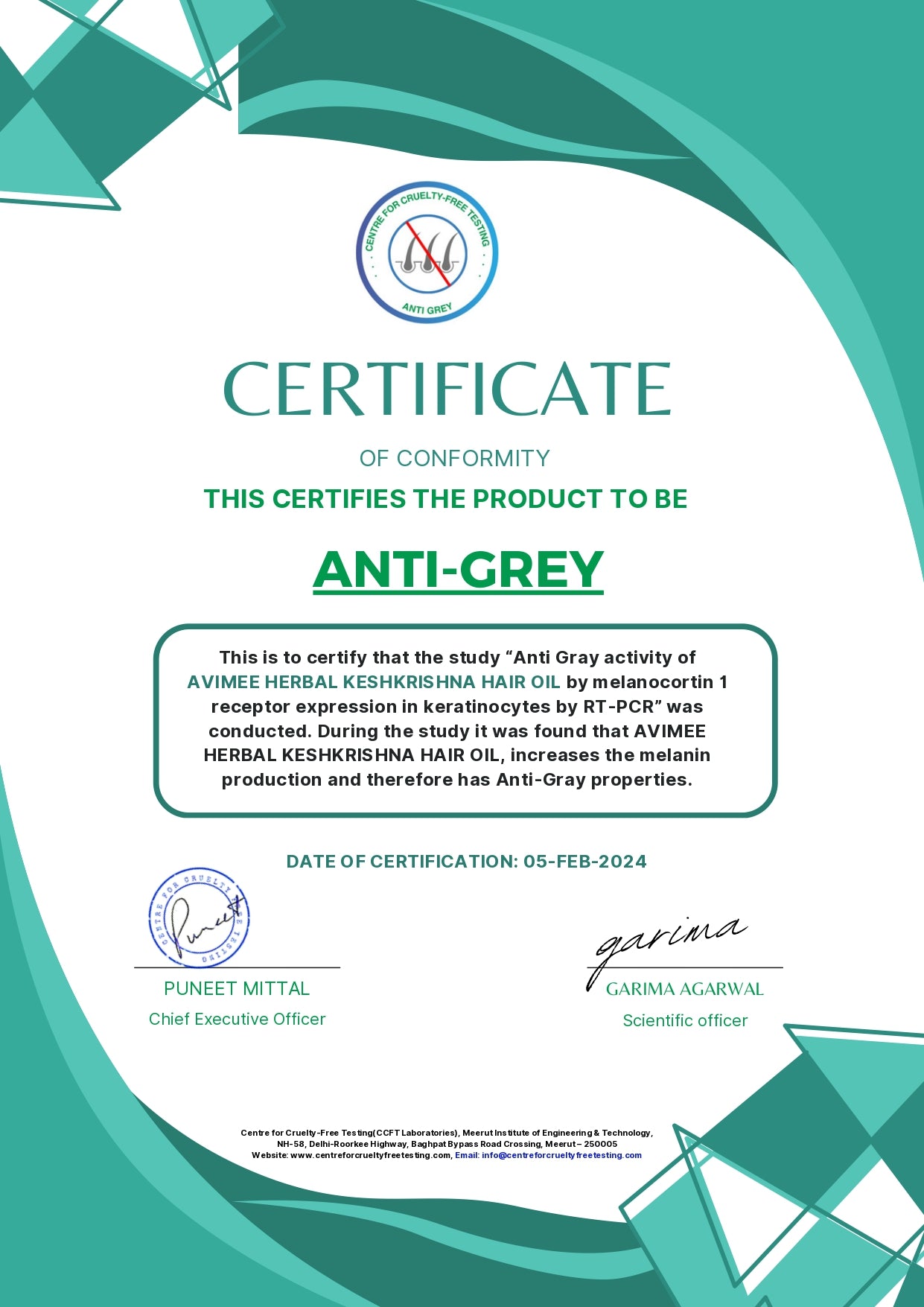 Grey Hair Kit for Pre-Mature Greying