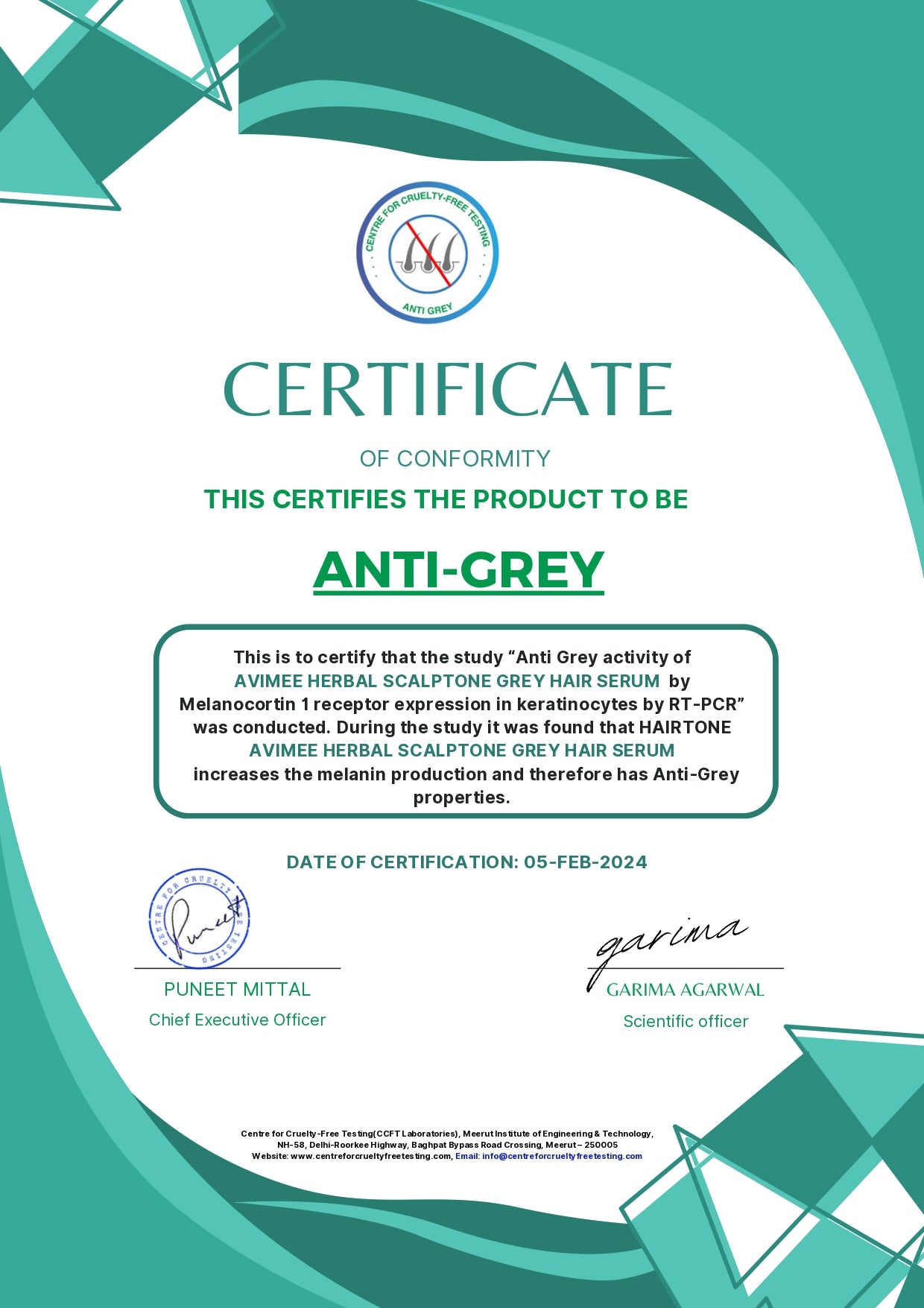 Grey Hair Kit for Pre-Mature Greying