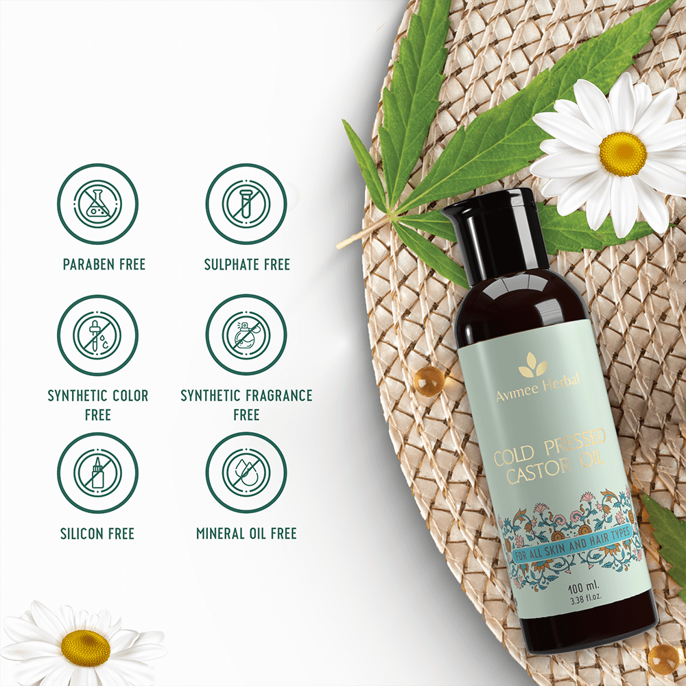 Cold Pressed Castor Oil for Hair Growth