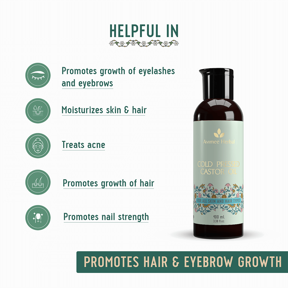 Cold Pressed Castor Oil for Hair Growth