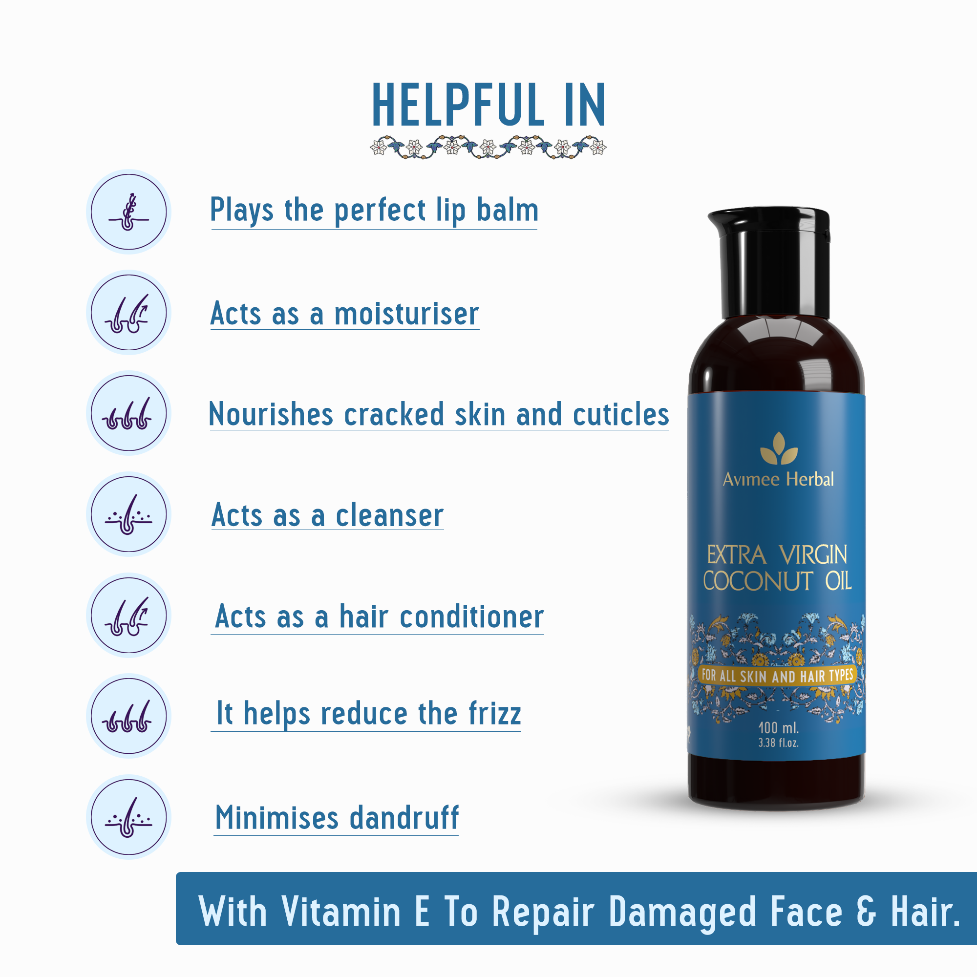 Coconut Oil + Almond Oil + Castor Oil Super Saver Combo