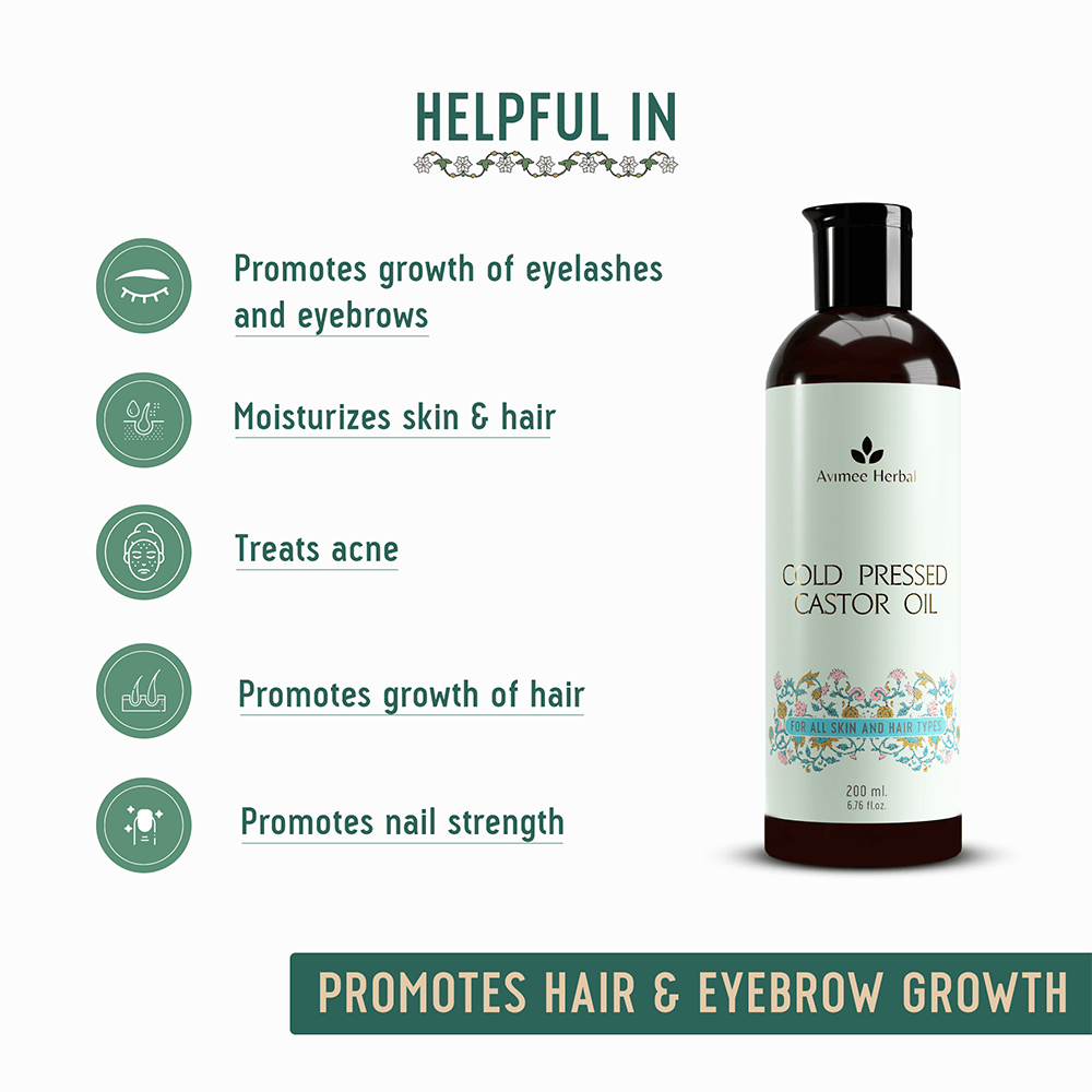 Cold Pressed Castor Oil for Hair Growth