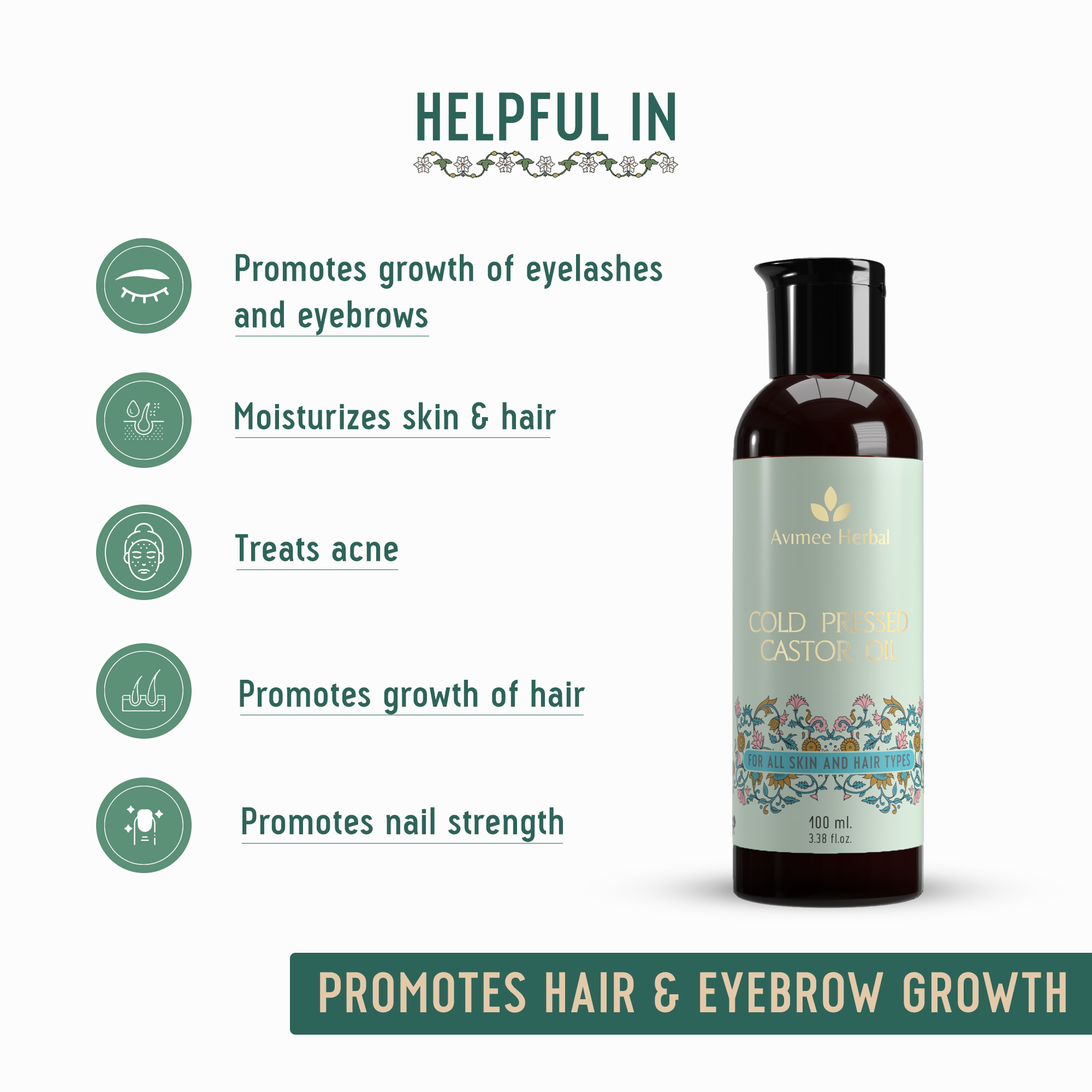 Coconut Oil + Almond Oil + Castor Oil Super Saver Combo