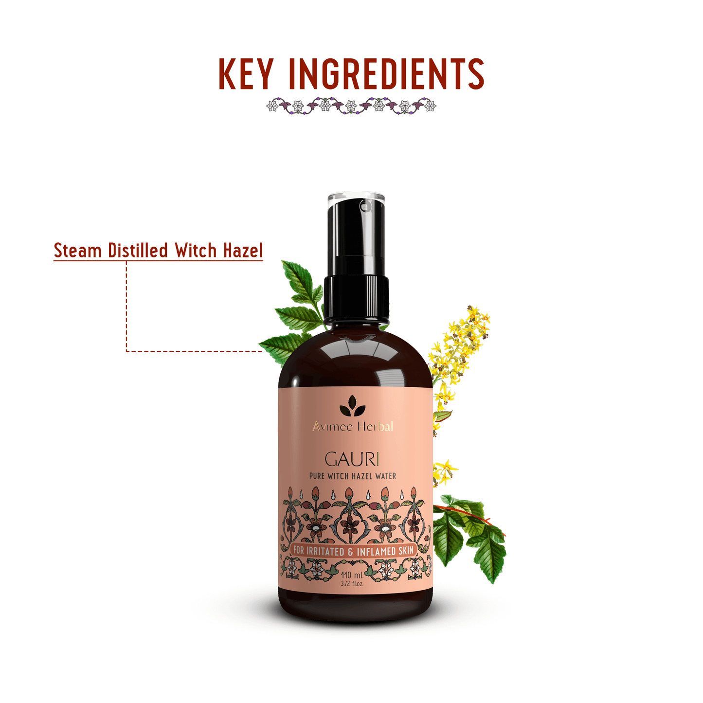 Gauri Pure Witch Hazel Water | For Irritated & Inflamed Skin