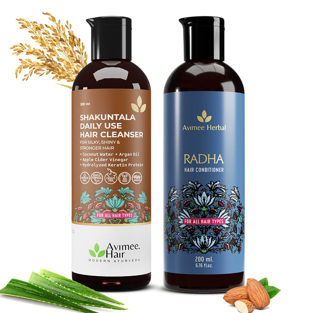 Shakuntala Daily Use Shampoo + Radha Hair Conditioner Super Saver Combo