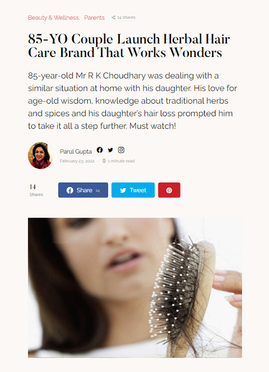 85-YO Couple Launch Herbal Hair Care Brand
