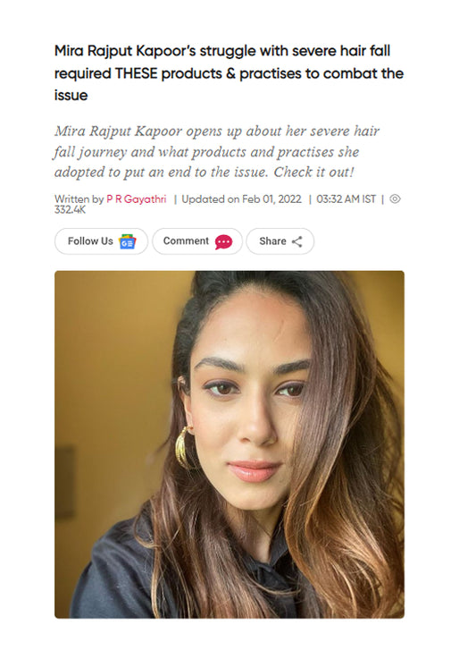 Mira Rajput Kapoor’s struggle with severe hair fall required THESE products & practises to combat the issue