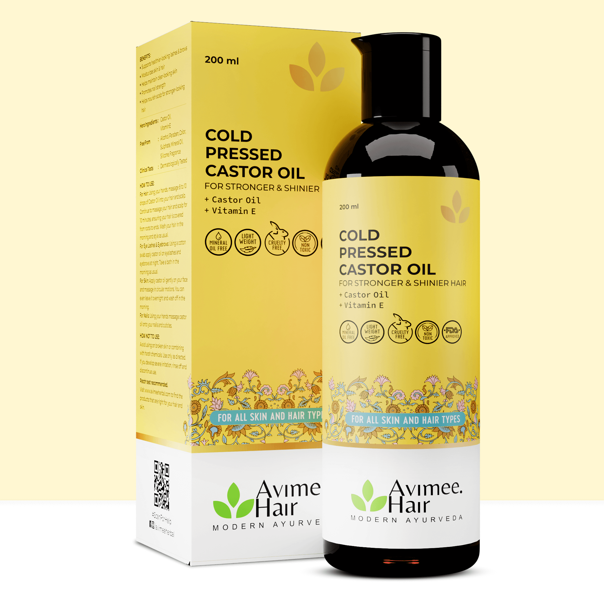 Cold Pressed Castor Oil for Hair Growth