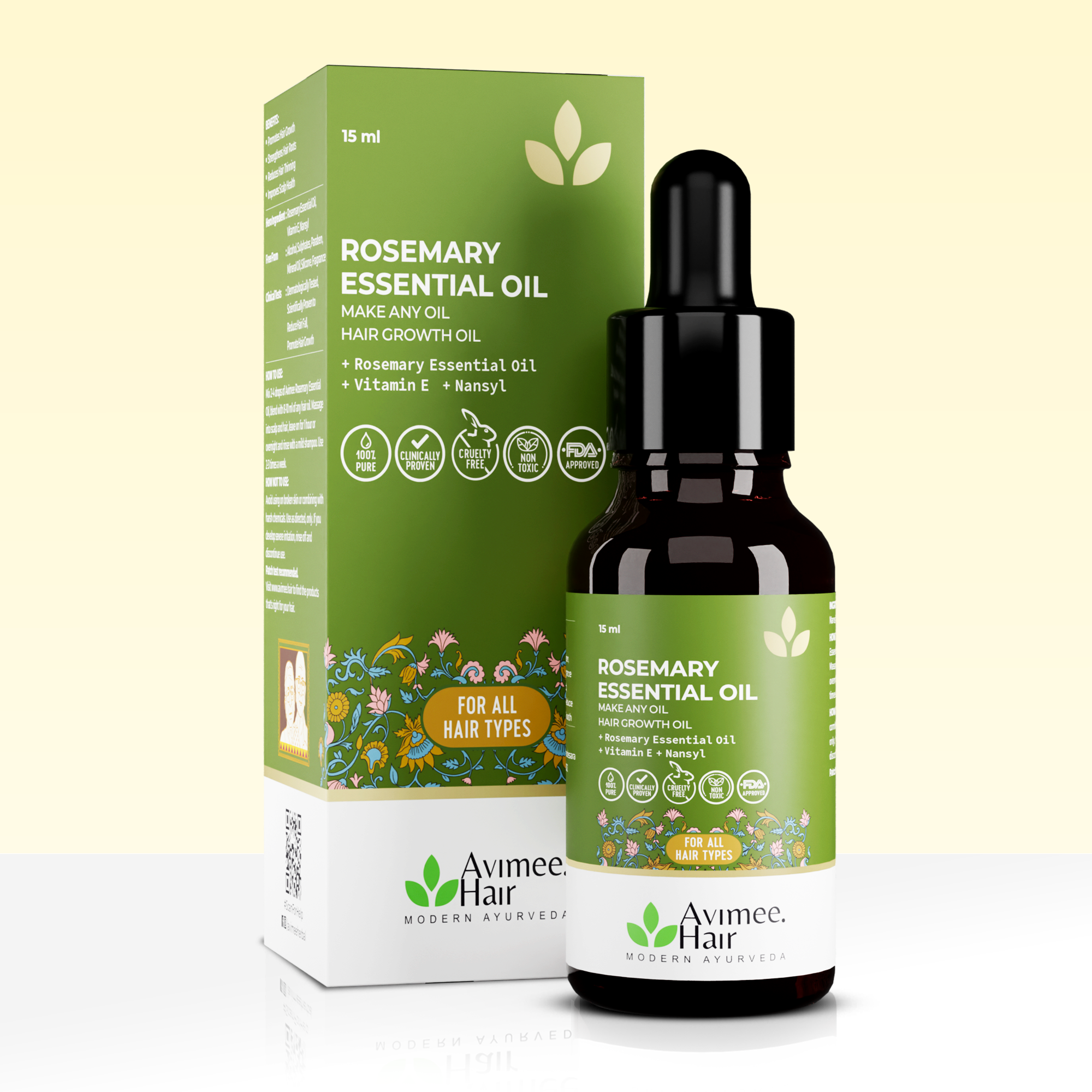 Rosemary Essential Hair Oil with Vitamin E & Nansyl