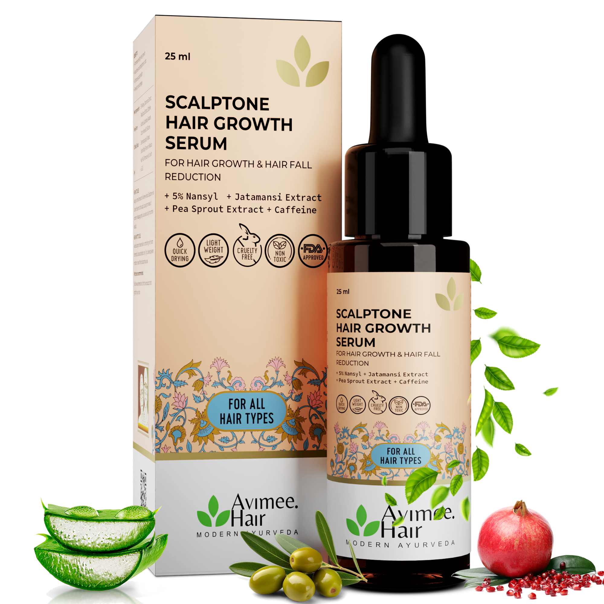 Keshpallav Hair Oil and Scalptone Hair Growth Serum