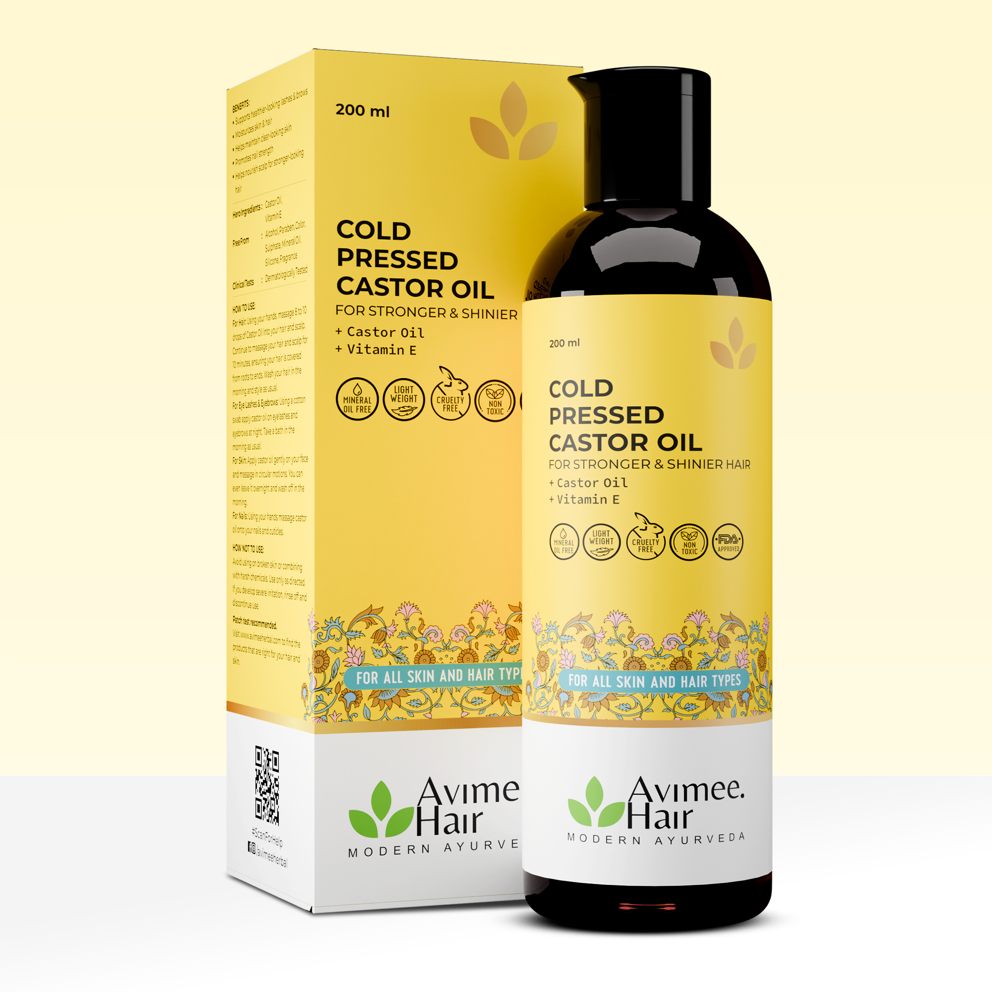 Cold Pressed Castor Oil for Hair Growth