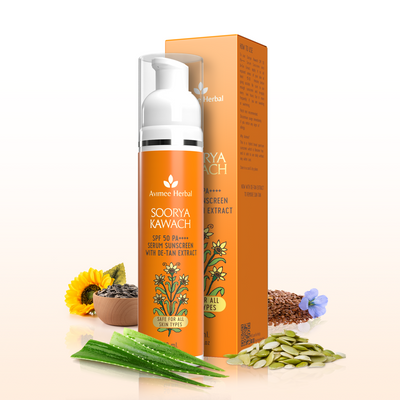 Soorya Kawach SPF50 PA++++ Hybrid Sunscreen with De-Tan Extract