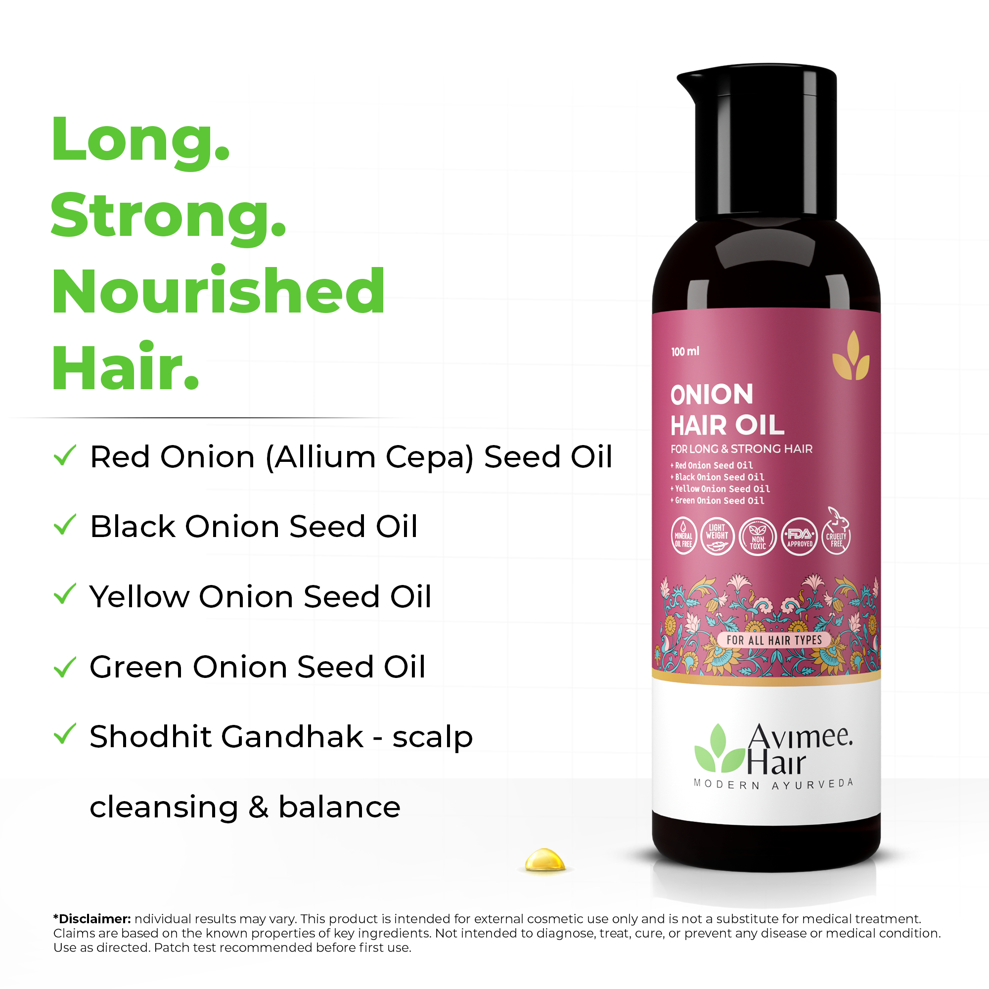 Onion Hair Oil for Hair Fall Control