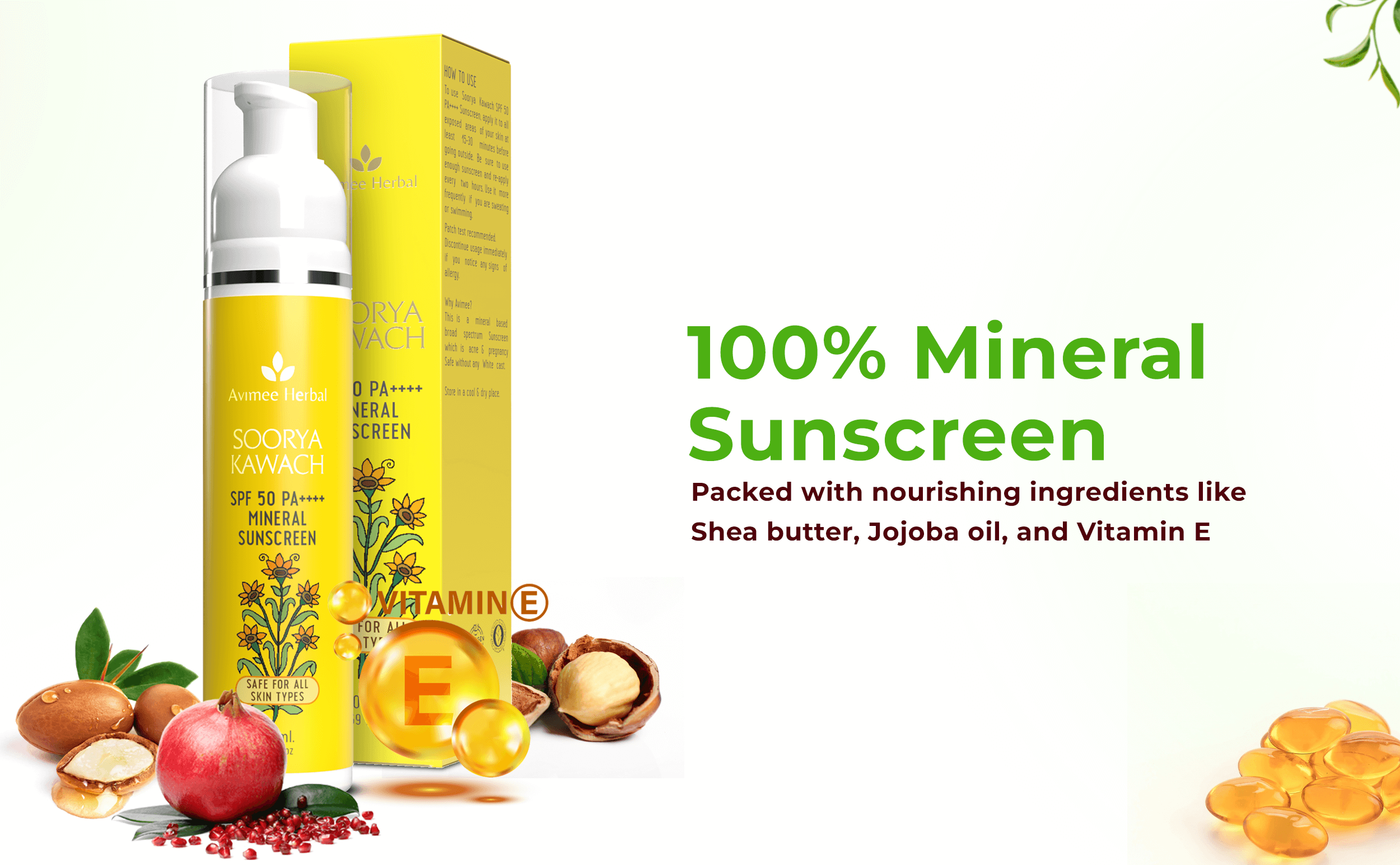 Soorya Kawach SPF50 PA++++ 100% Mineral Sunscreen