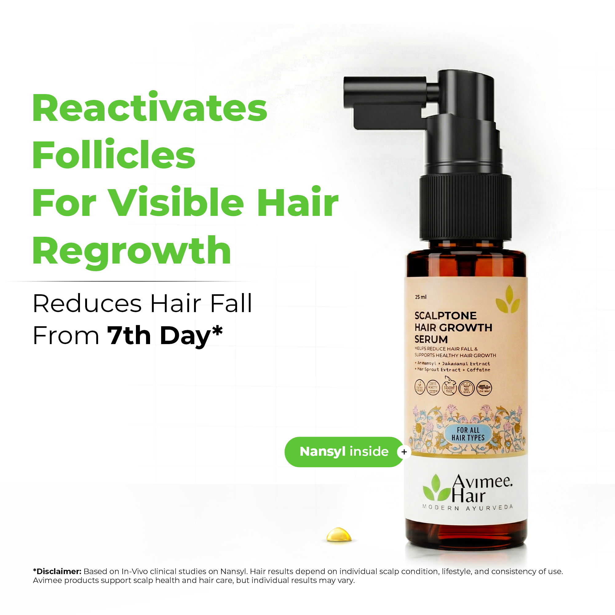 Scalptone Hair Growth Serum with 5% Nansyl & Pea Sprout Extract