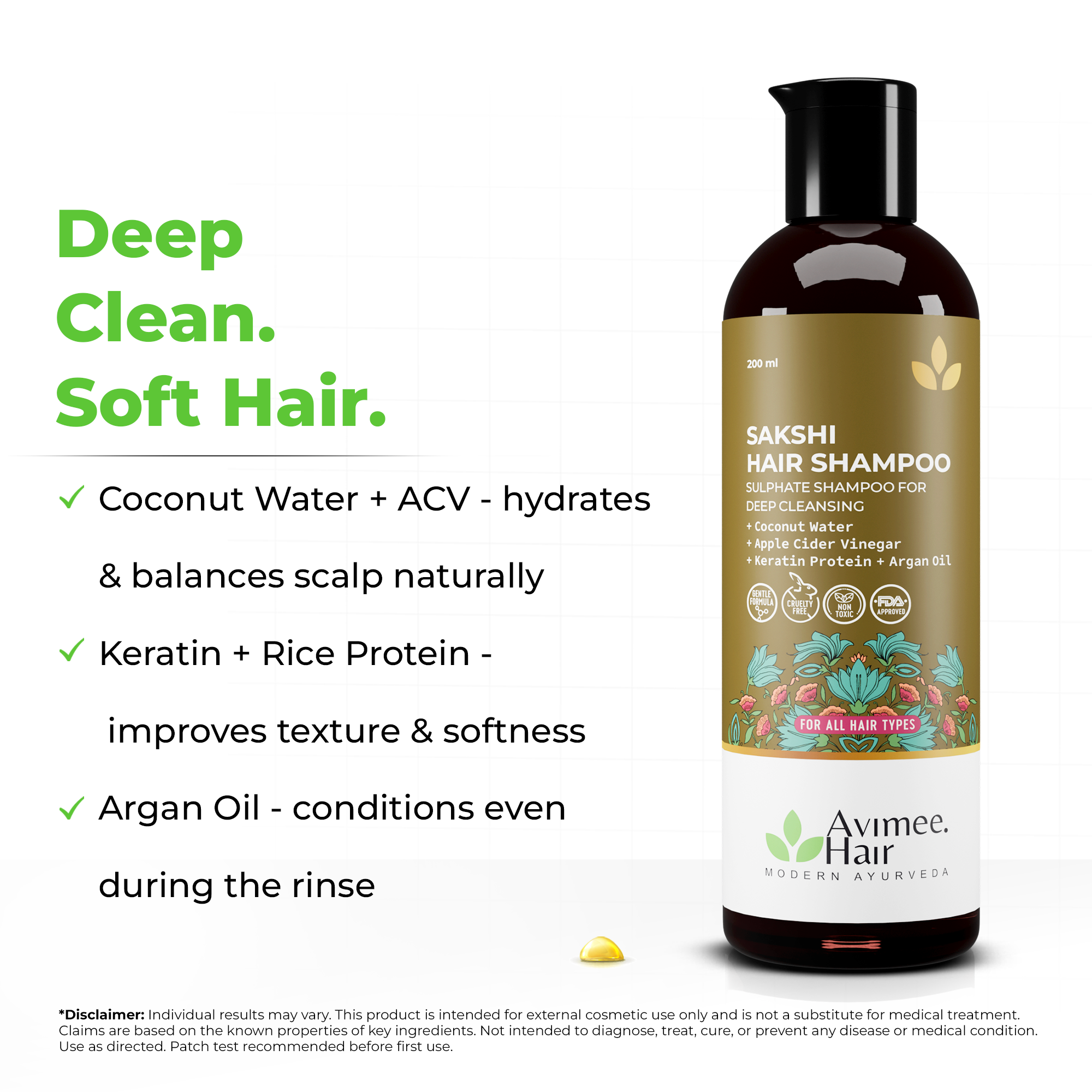 Sakshi Hair Shampoo for Deep Cleaning