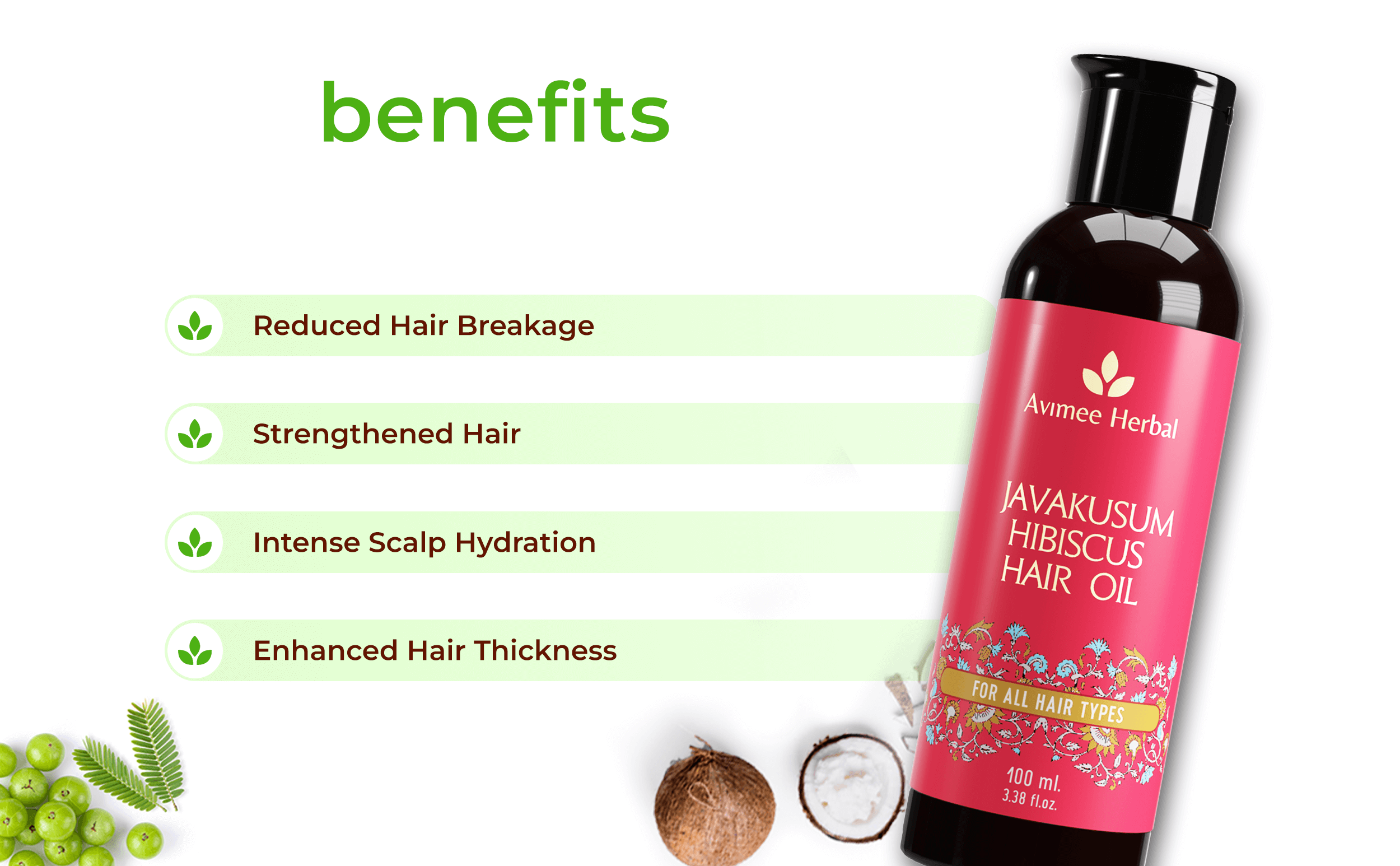 Javakusum Hibiscus Hair Oil