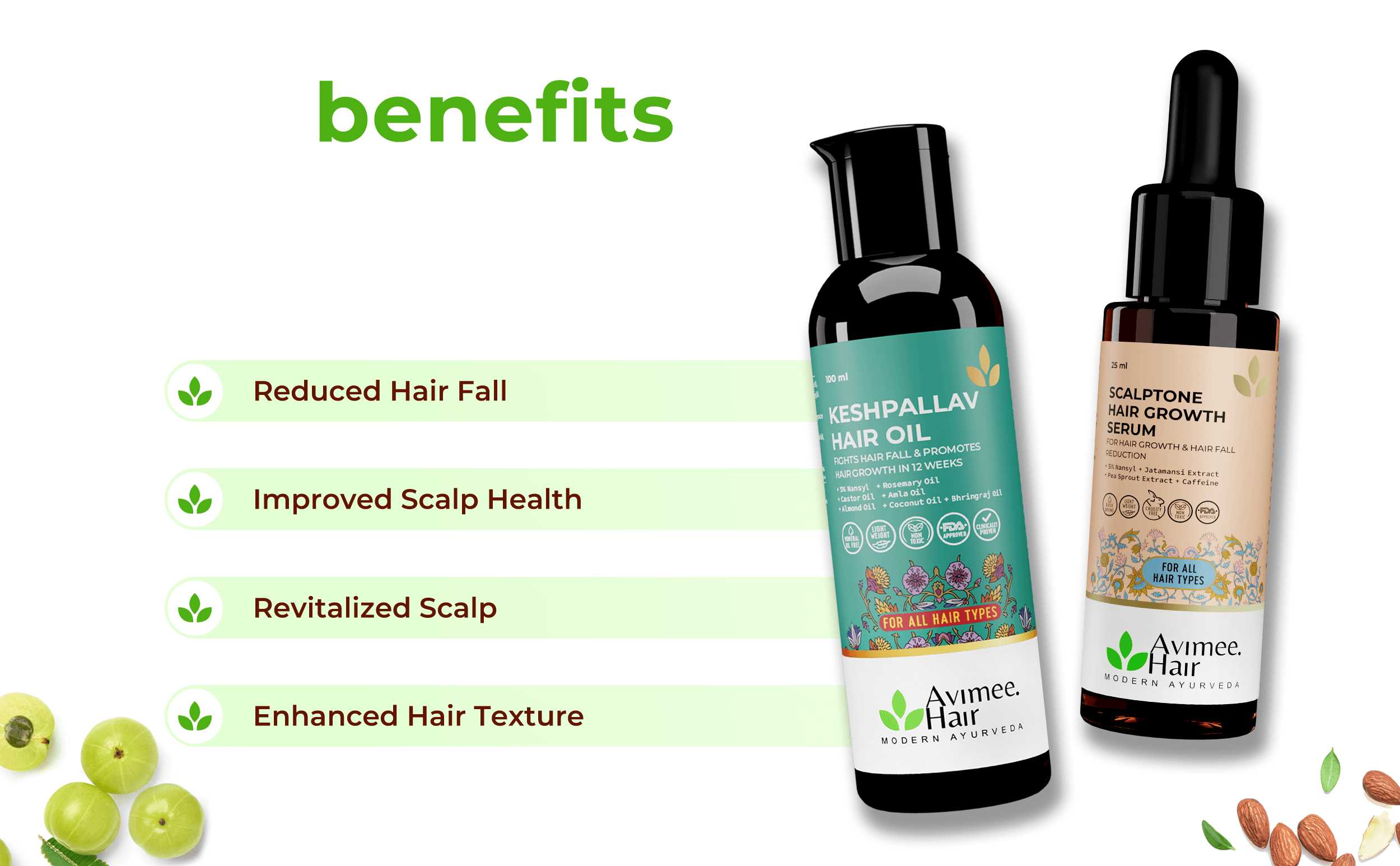 Keshpallav Hair Oil and Scalptone Hair Growth Serum, Super Saver Combo