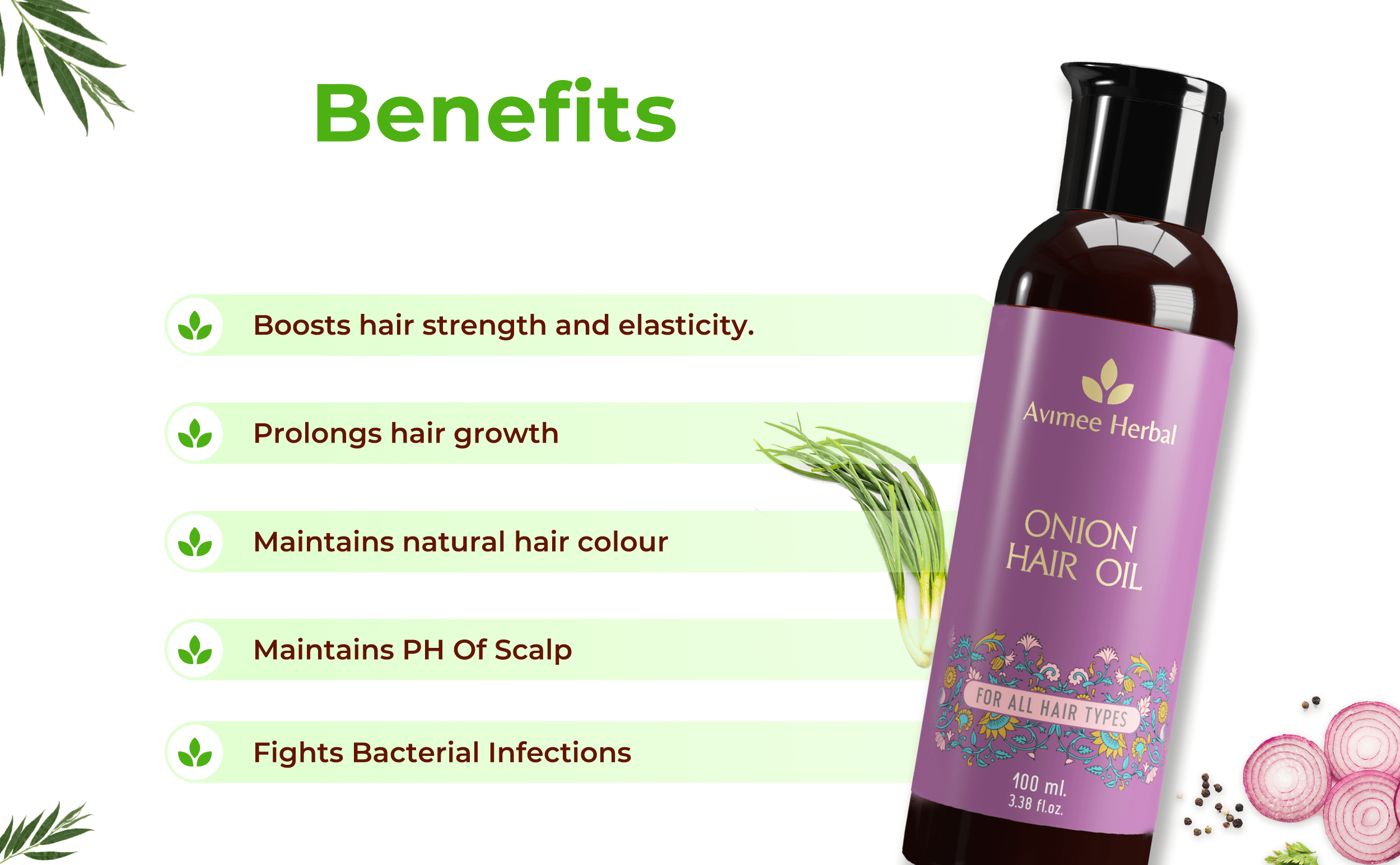 Onion Hair Oil for Hair Growth and Hair Fall Control