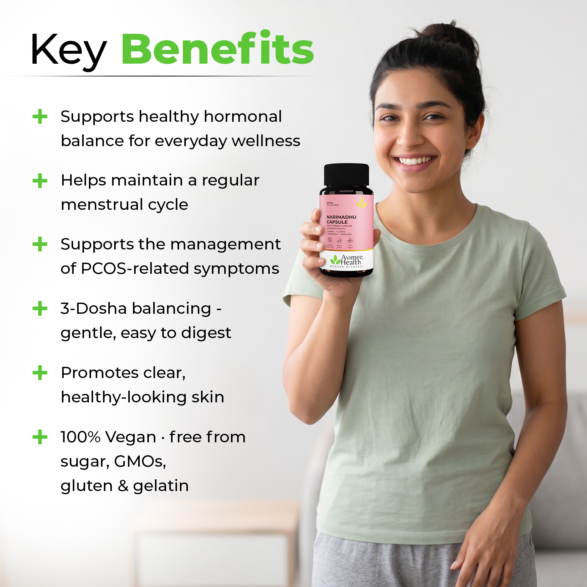 Narimadhu Capsule for PCOS Related Hair Loss