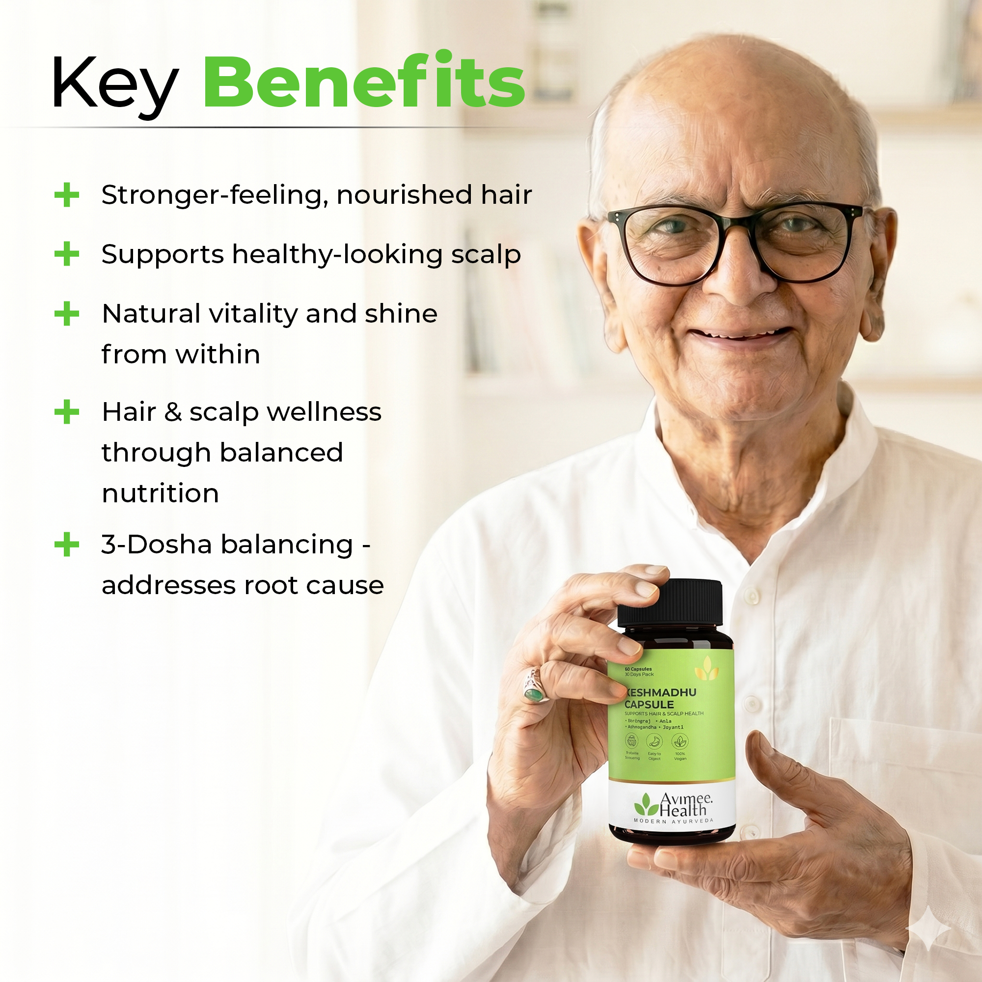 Keshmadhu Hair Growth Capsule with Biotin