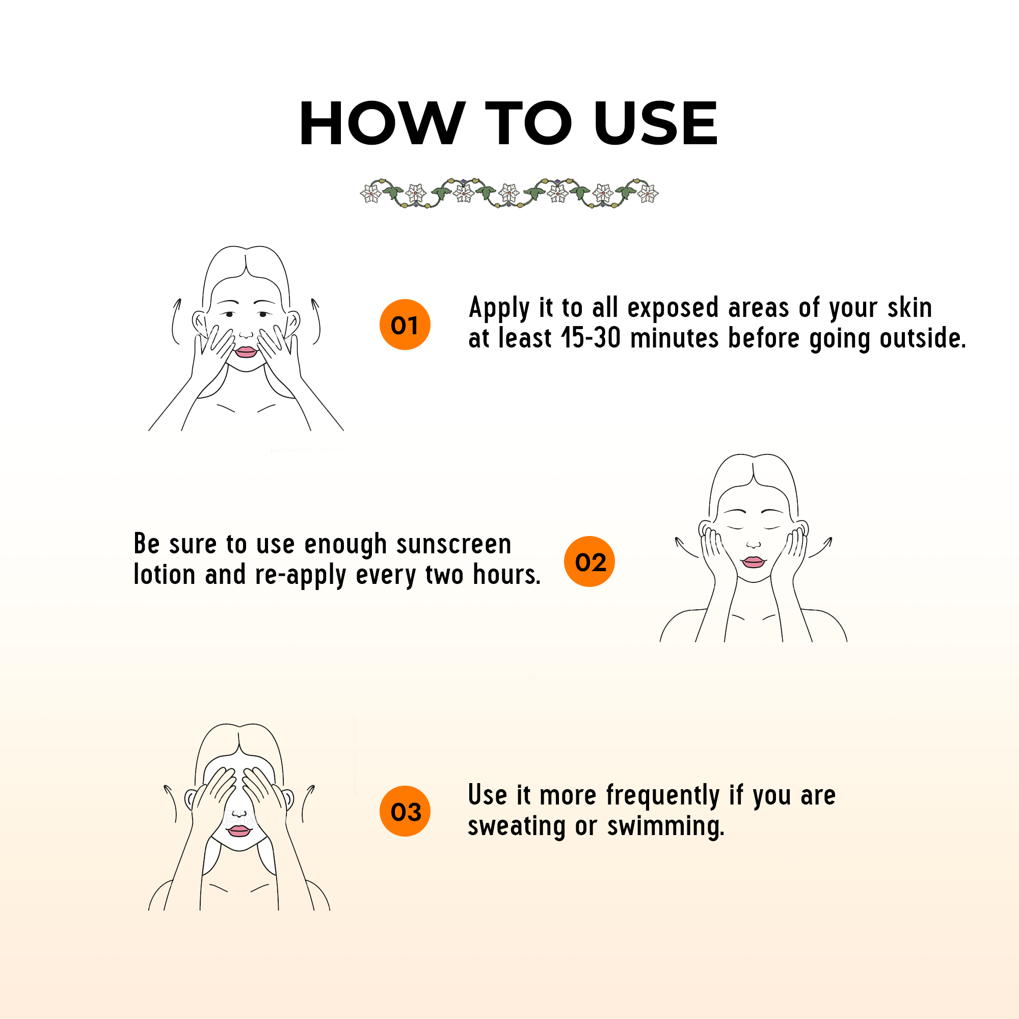 How to use sunscreen for de tan