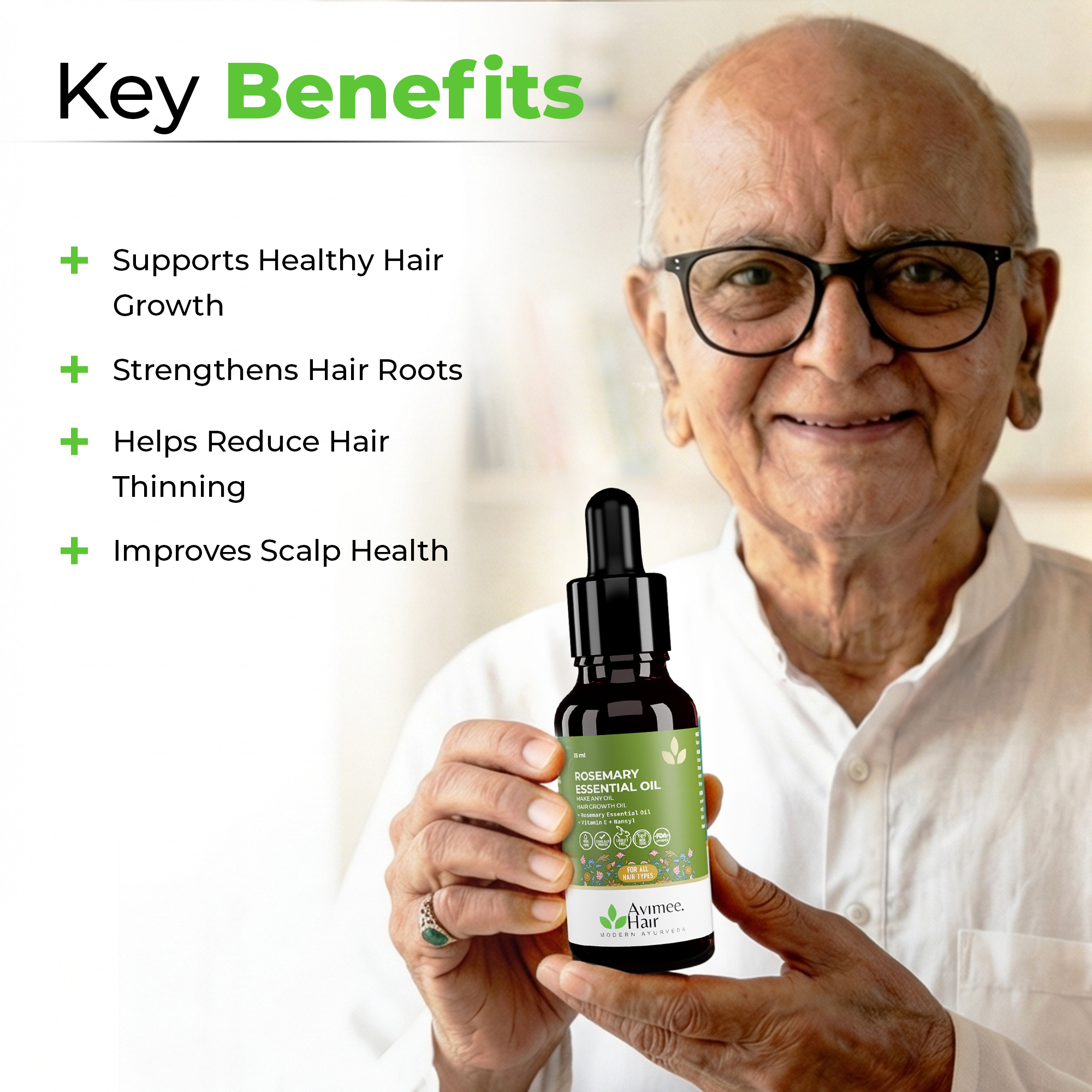 Rosemary Essential Hair Oil with Vitamin E & Nansyl