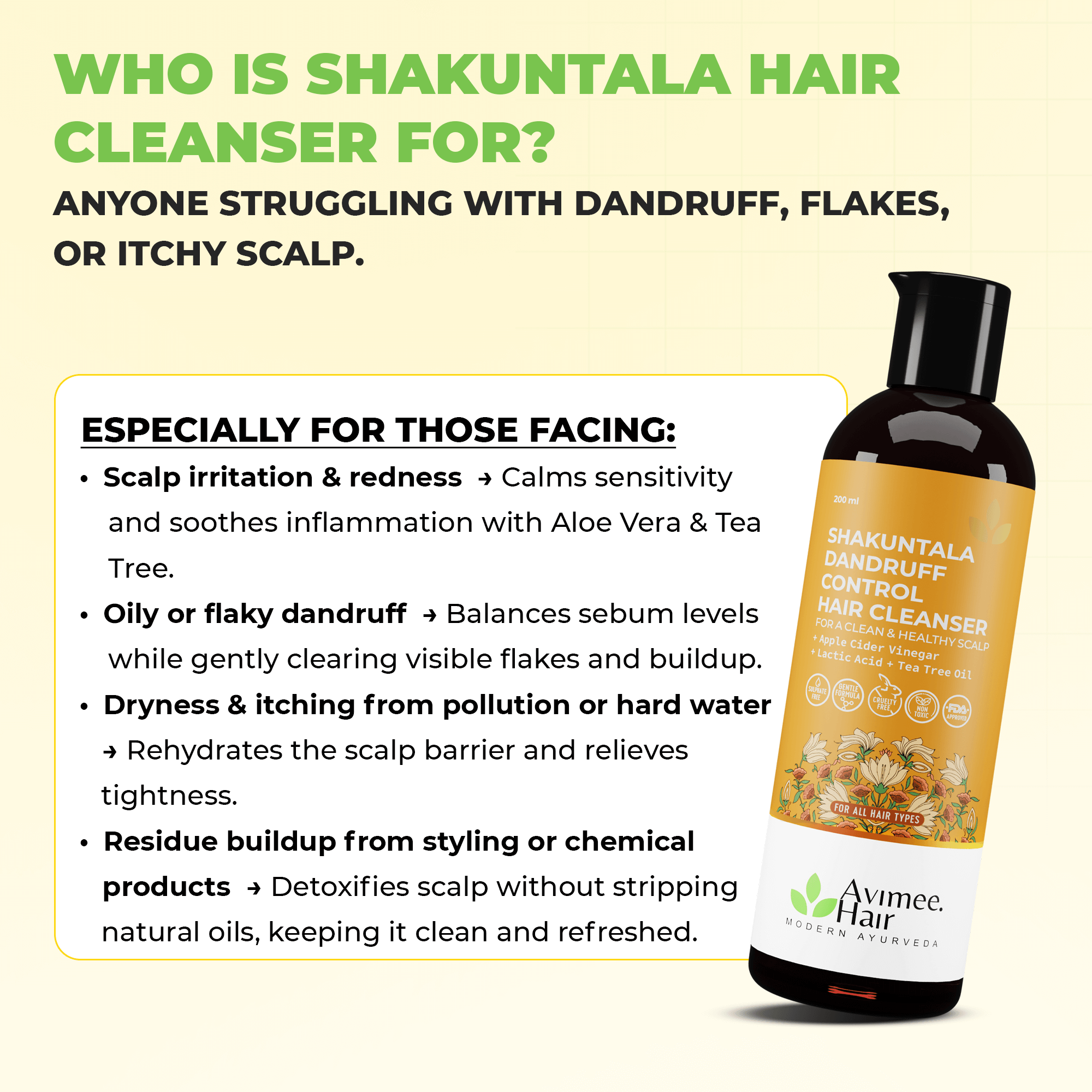 Shakuntala Hair Cleanser for Dandruff