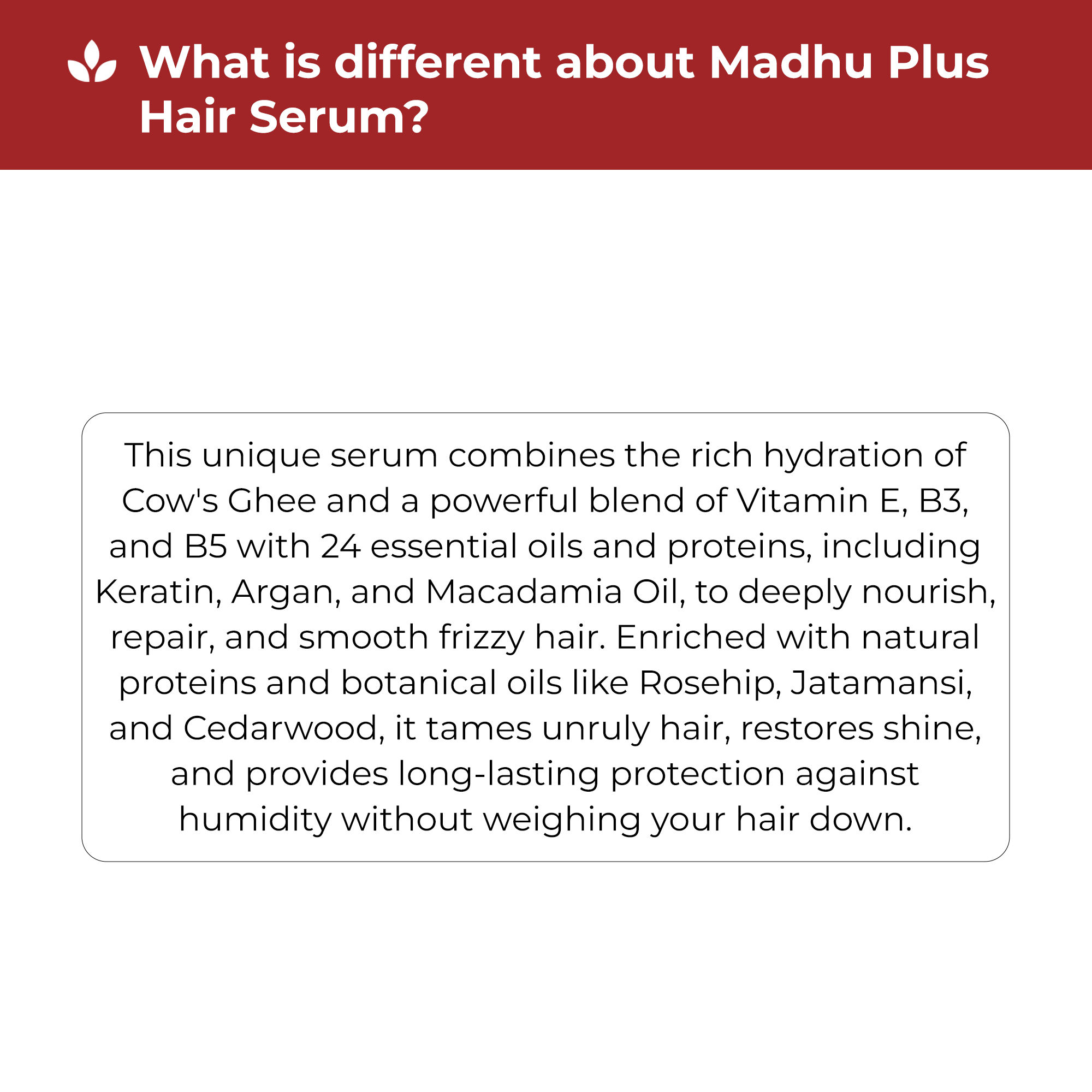 Madhu Plus Hair Serum