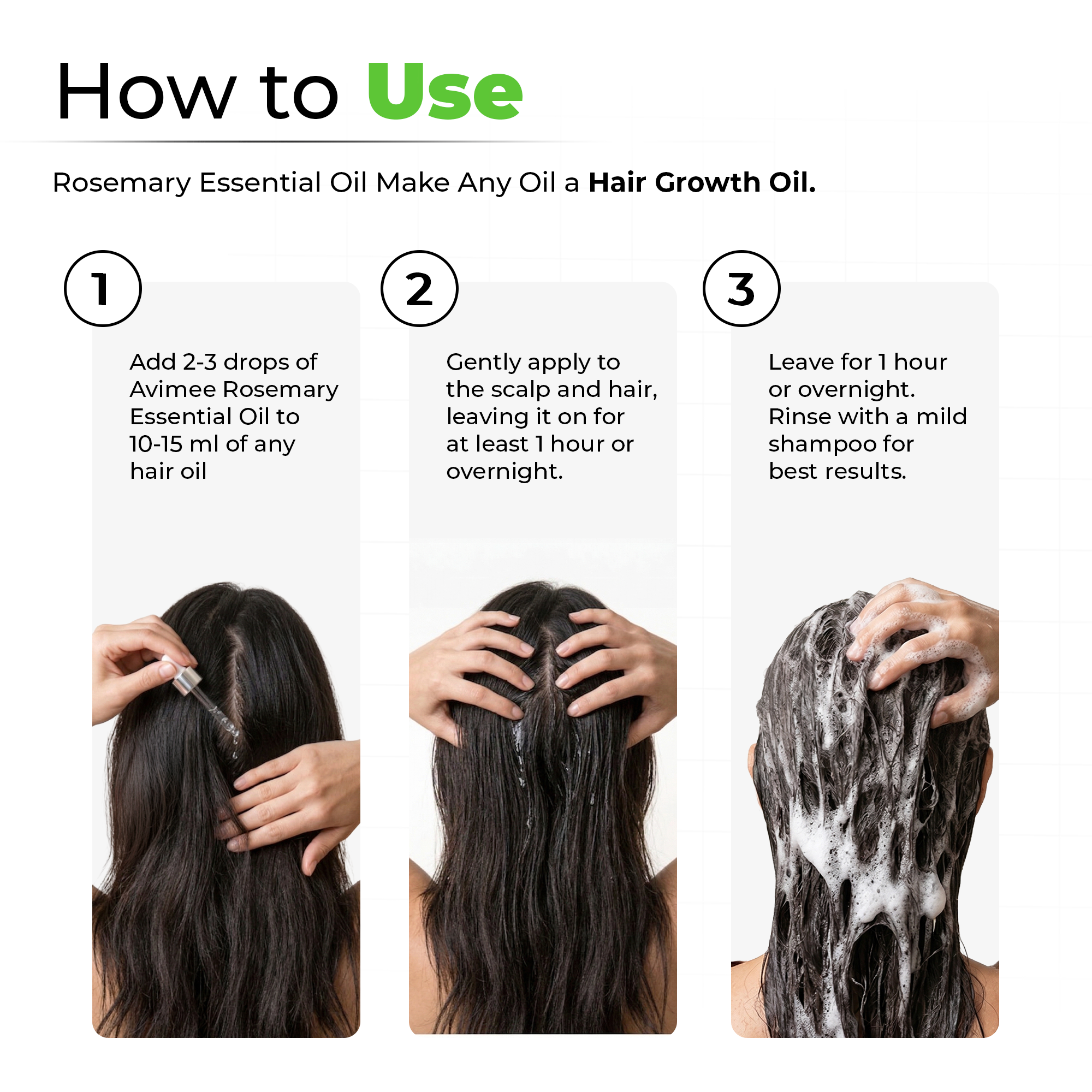 Rosemary Essential Hair Oil with Vitamin E & Nansyl