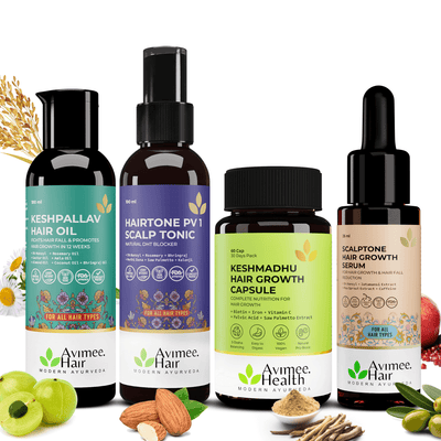 DHT Blocker Hair Growth Kit – Your Complete Ayurvedic Regimen for Stronger, Fuller Hair