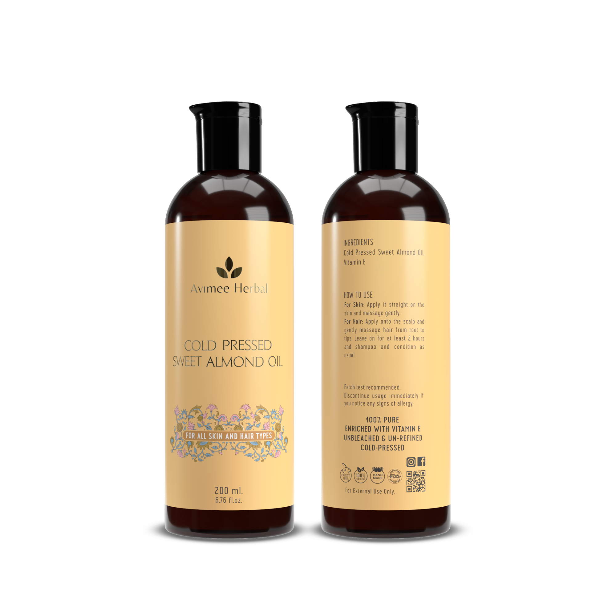 Cold Pressed Sweet Almond Oil