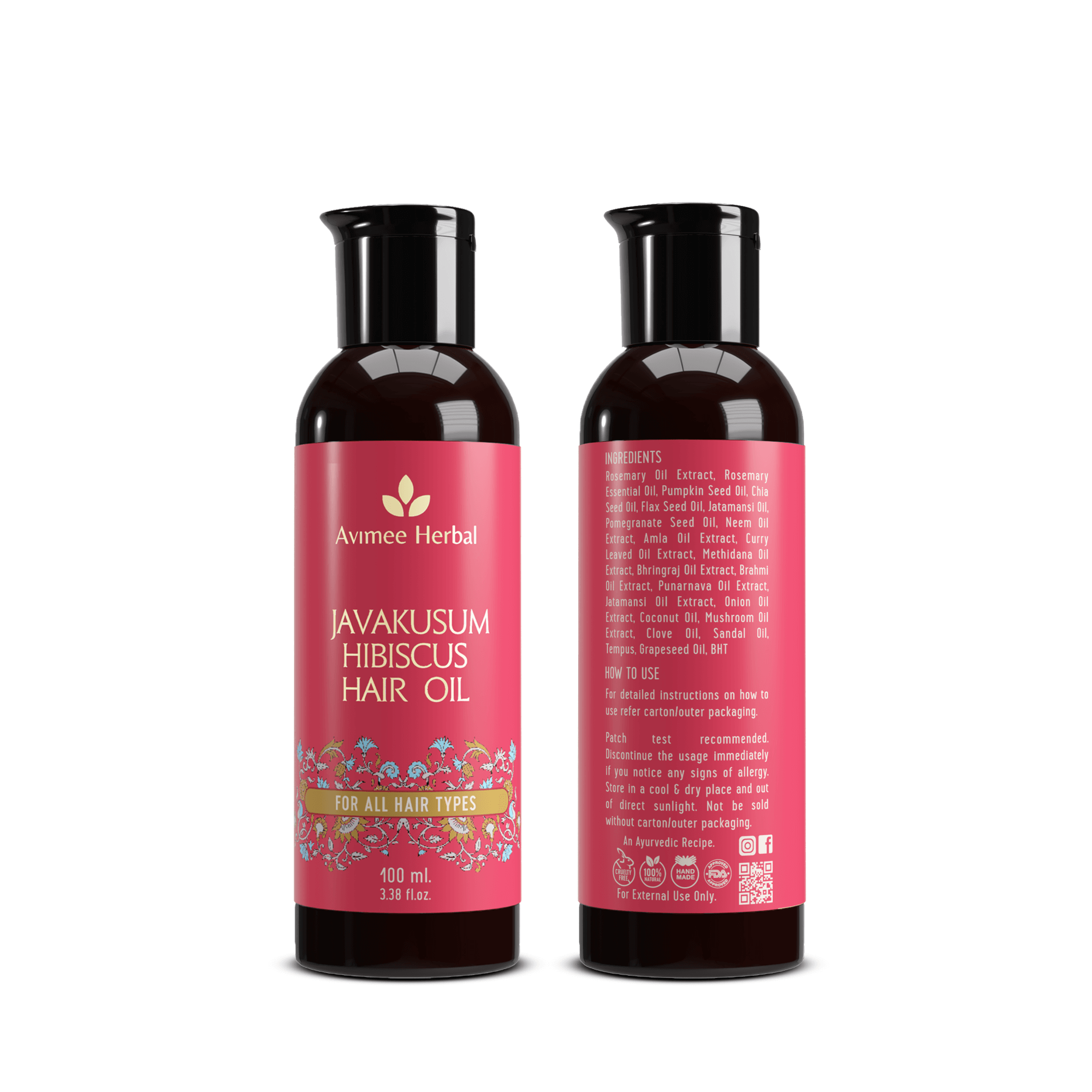 Javakusum Hibiscus Hair Oil