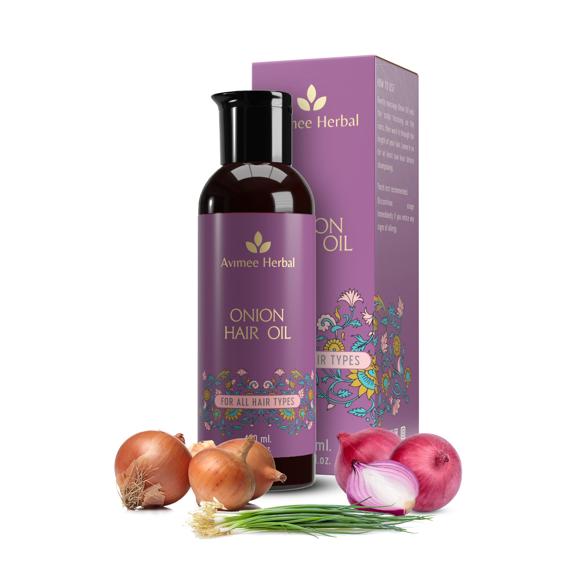 Onion Hair Oil for Hair Fall Control